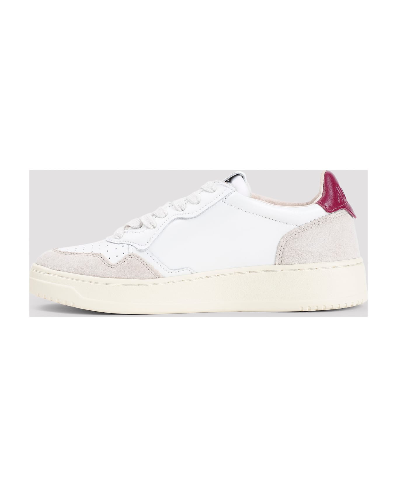 Autry Medalist Suede Sneakers - Wht Rspb Rad