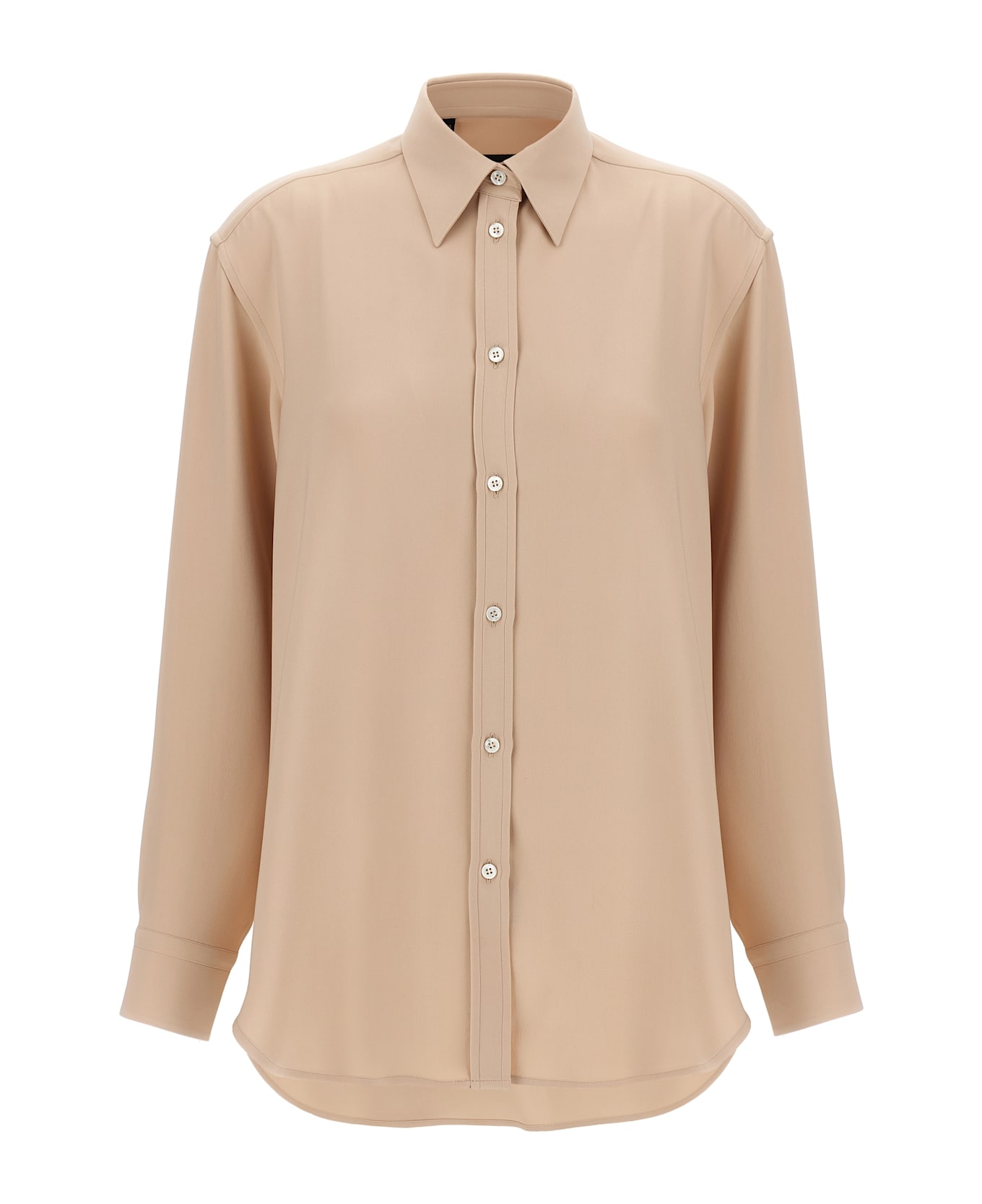 Brioni Cady Silk Shirt - Pink