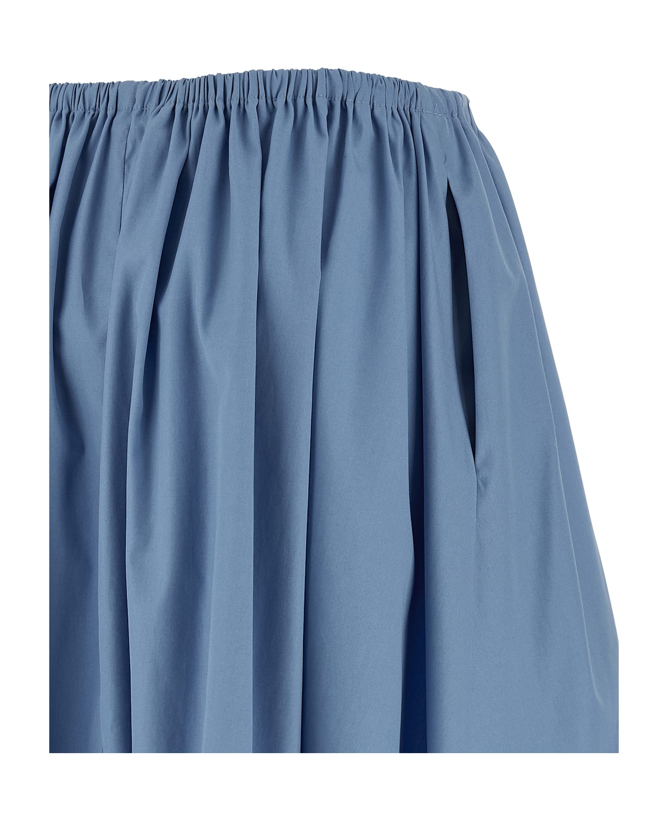 Marni Poplin Skirt - Light Blue