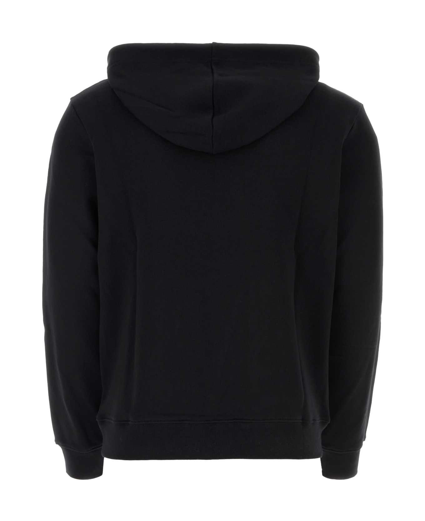A.P.C. Black Cotton Sweatshirt - NOIR