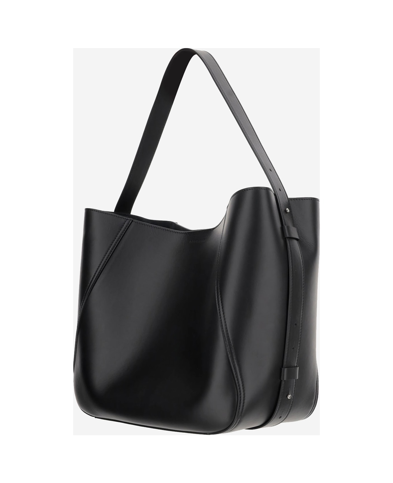 Armarium 7 Days Lambskin Leather Tote Bag - Black