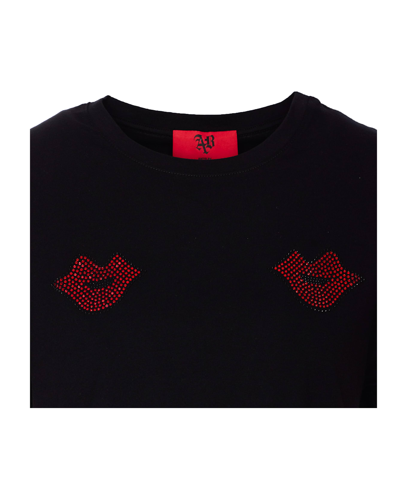 aniye by Aniye Kiss Crop Top - Black