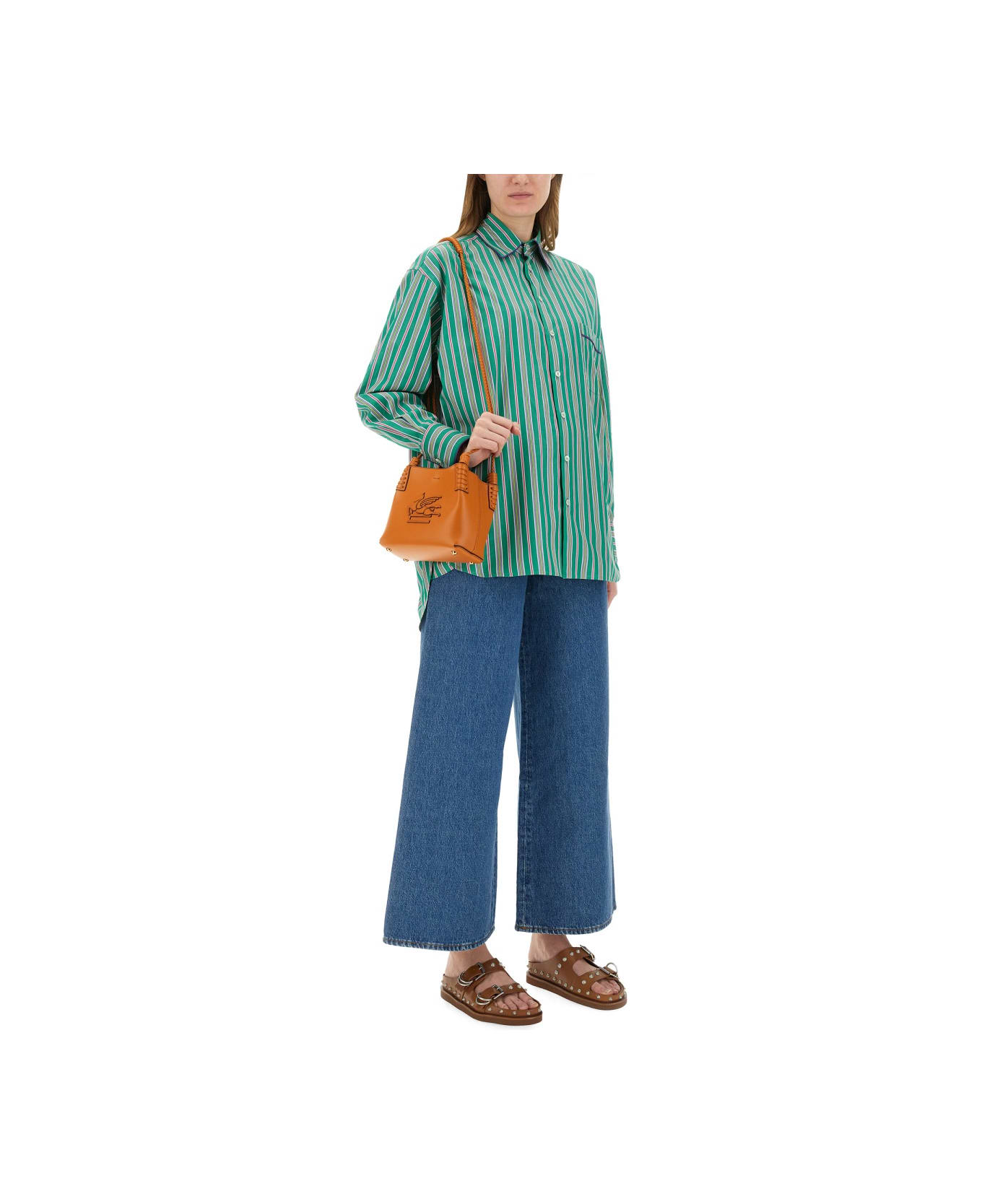 Etro Jacquard Shirt - GREEN