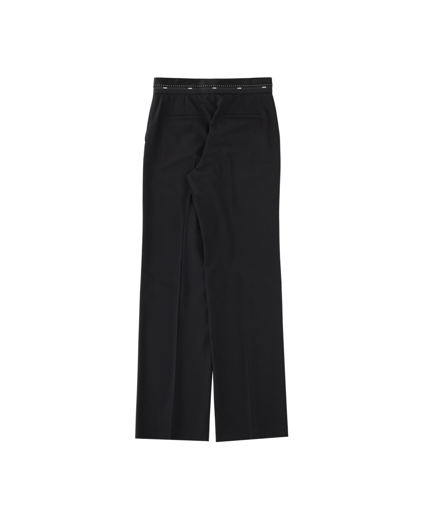 MSGM Cool Wool Pants - BLACK