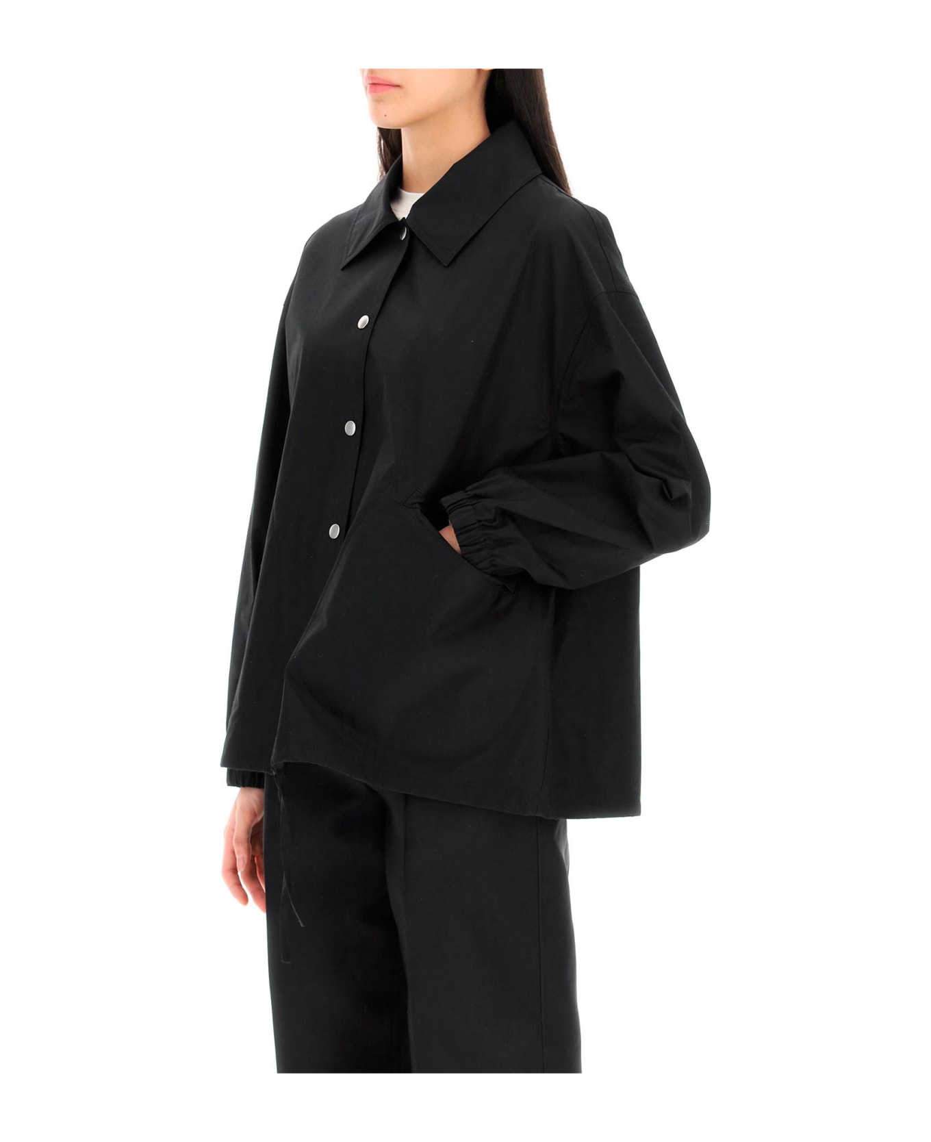 Jil Sander Back Logo Jacket - Black ダウンジャケット