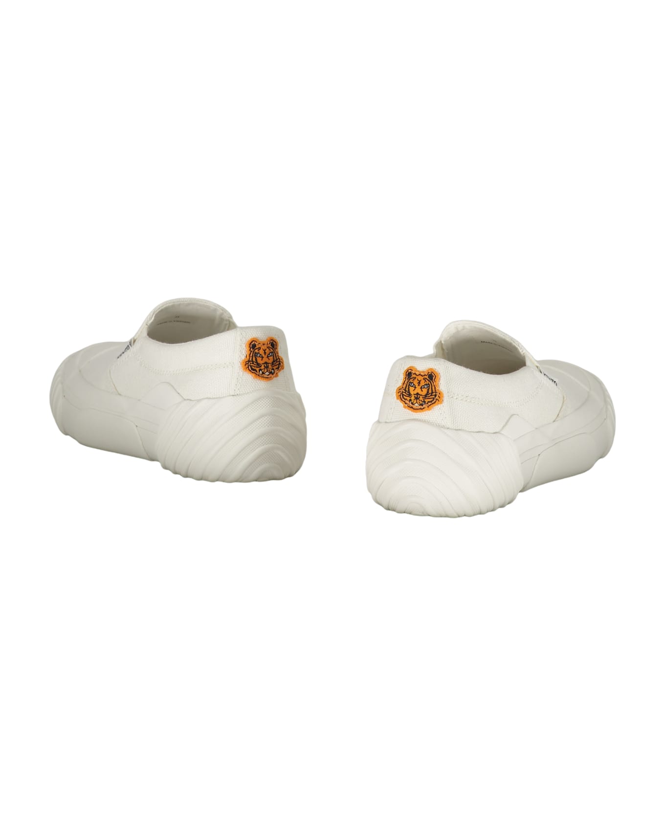 Kenzo Canvas Slip-on Sneakers - White