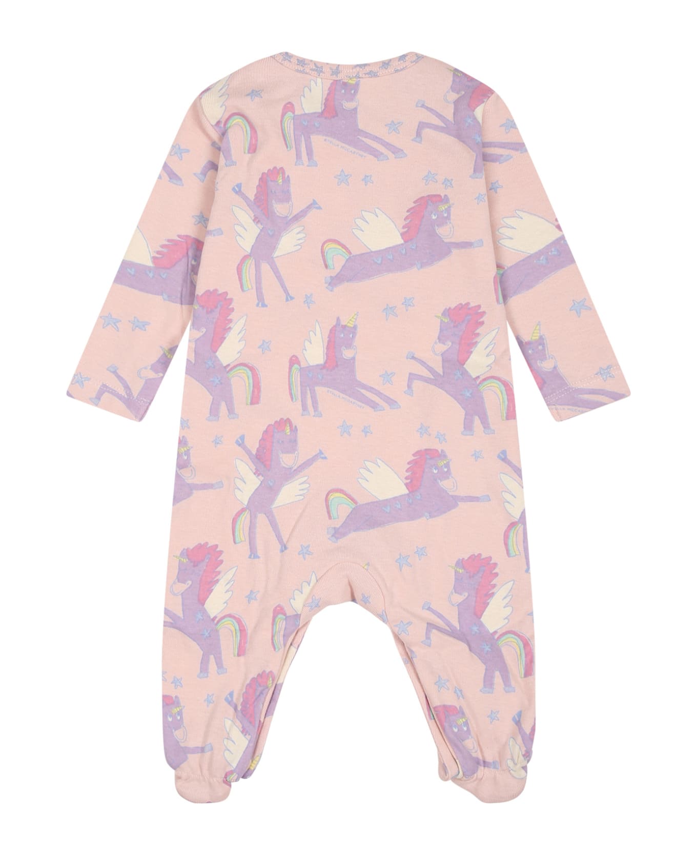 Stella McCartney Kids Pink Set For Baby Girl With Unicorn - Pink