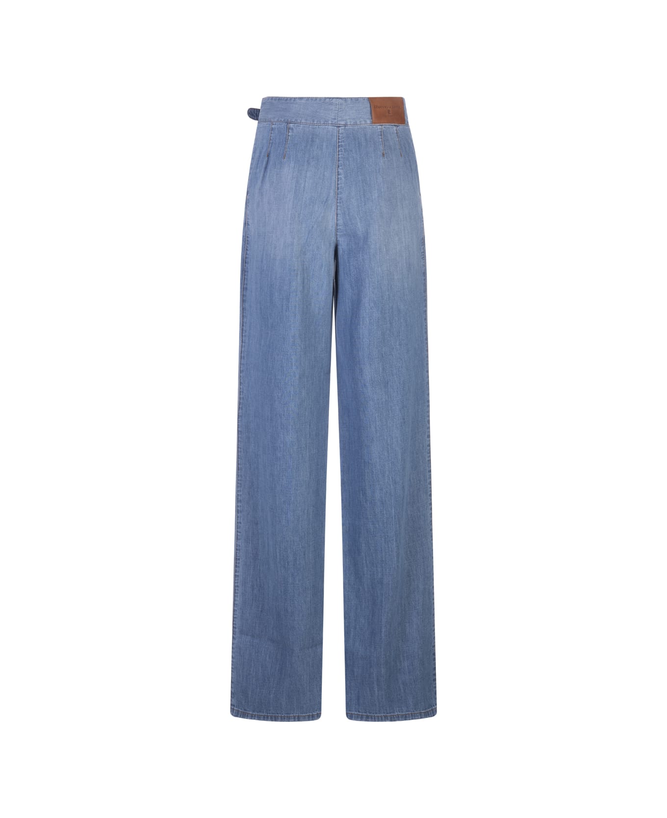 Ermanno Scervino Blue Belted Palazzo Jeans | italist, ALWAYS LIKE A SALE