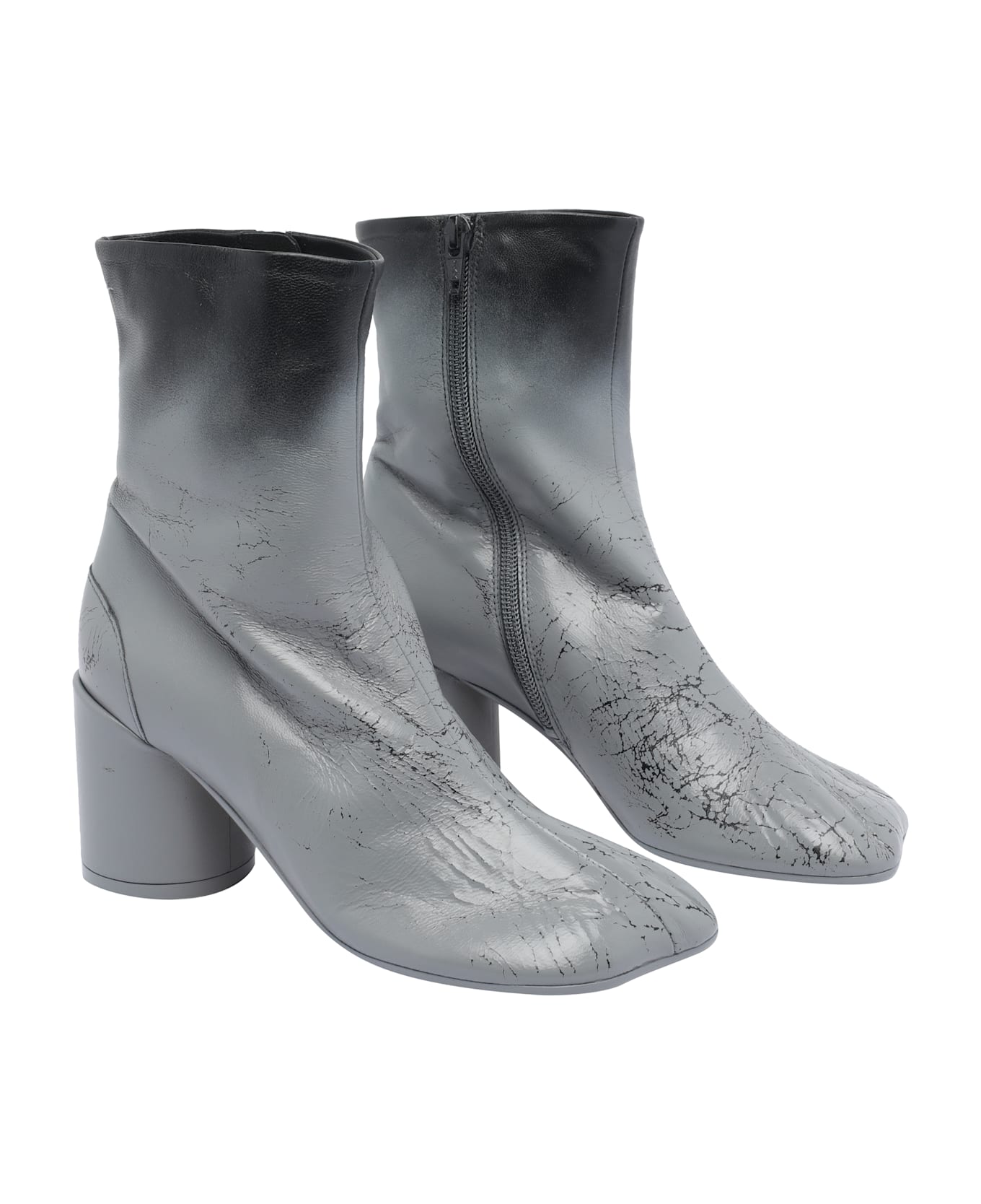 MM6 Maison Margiela Tabi Booties - Grey