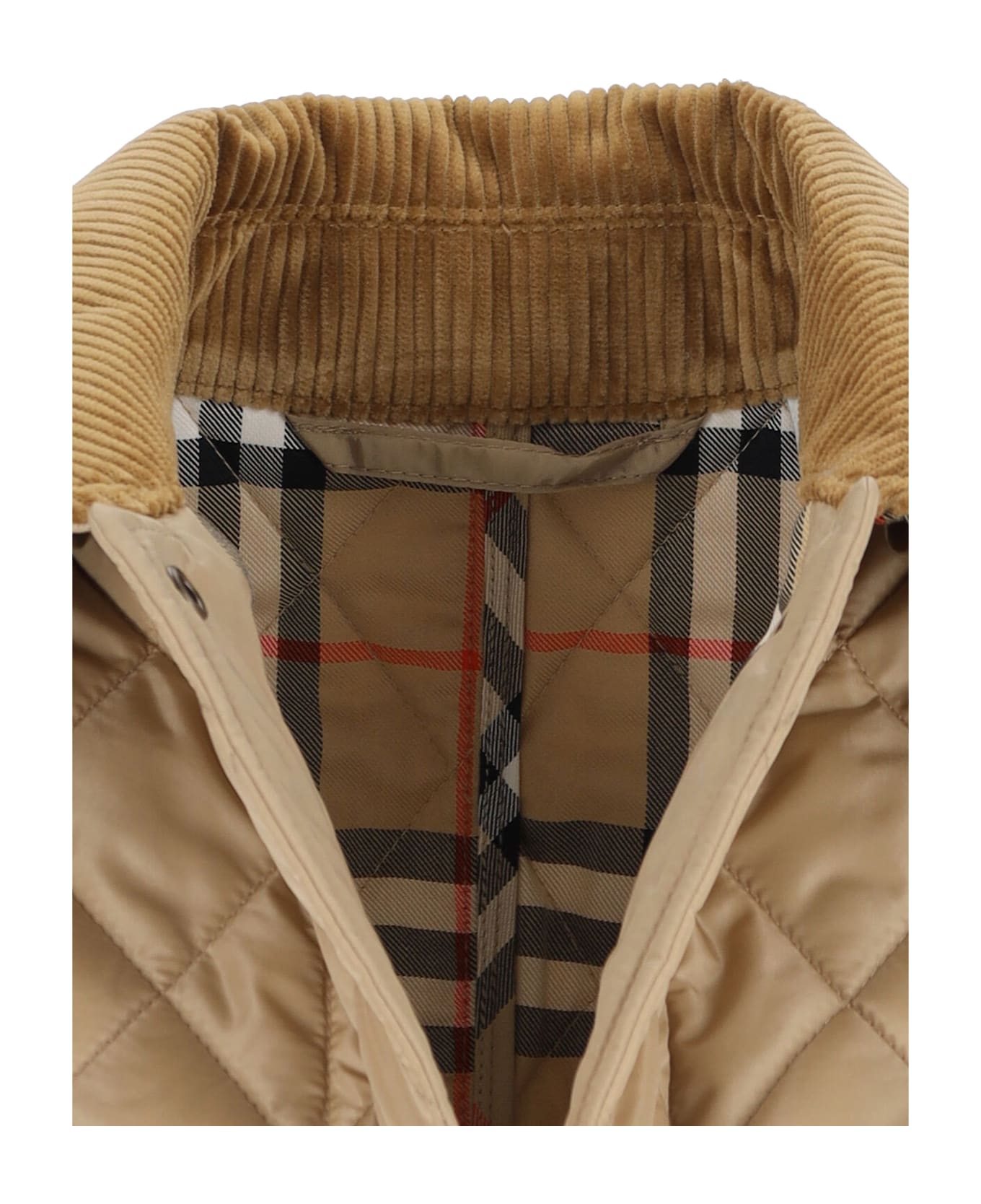 Burberry Quilted Jacket - NEUTRALS