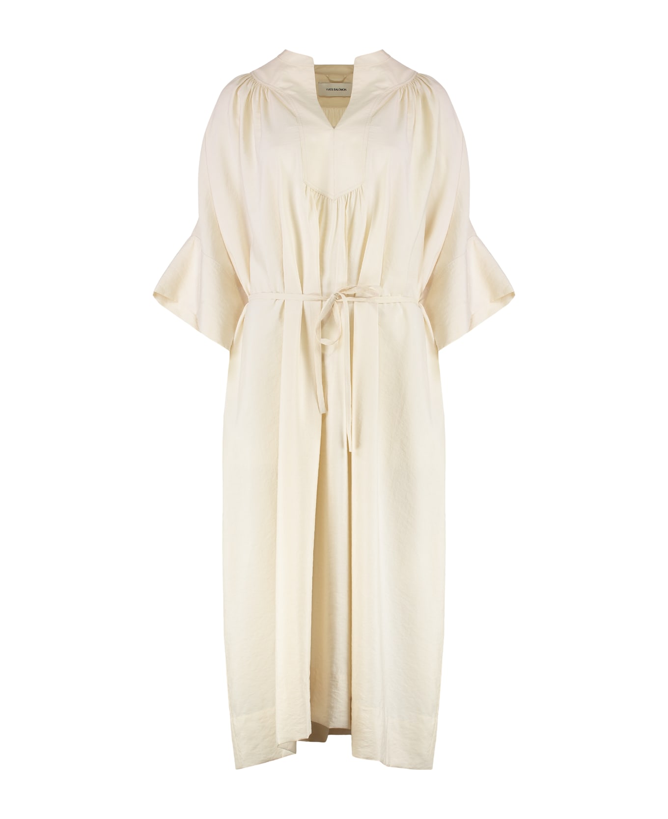 Yves Salomon Oversize Dress - panna