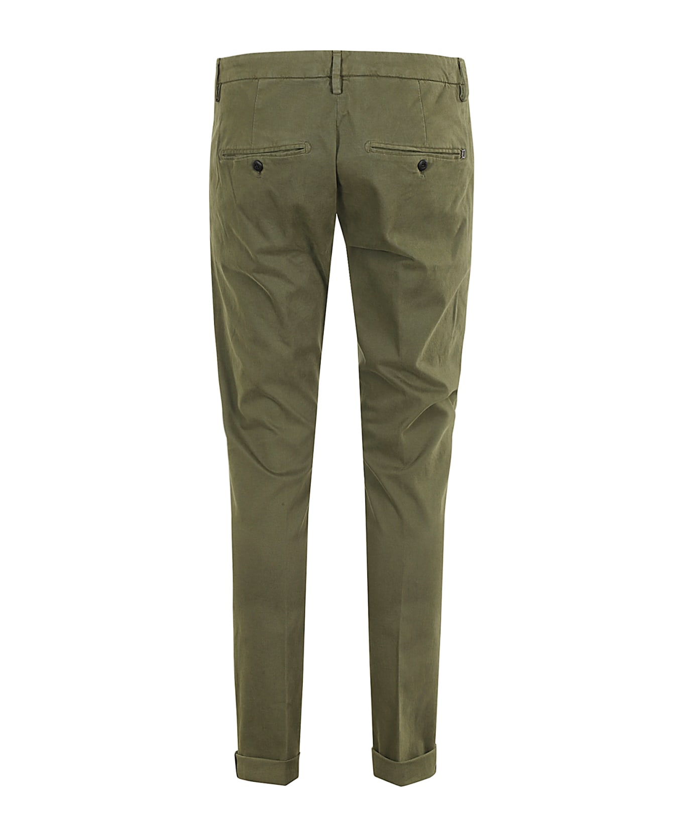 Dondup Pantalone Gaubert Gabardina - Verde Militare