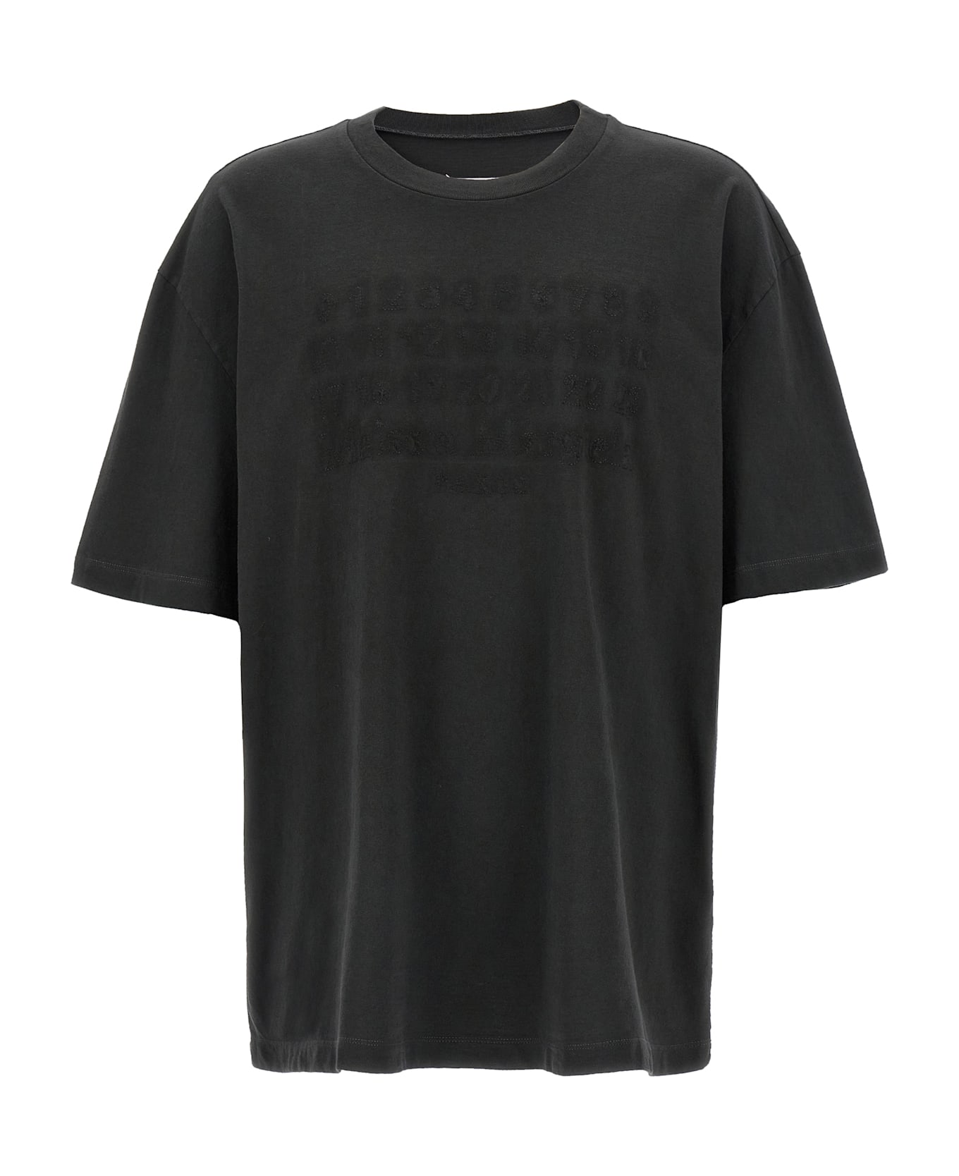 Maison Margiela Used 'numeric Signature Mm6' T-shirt - Gray