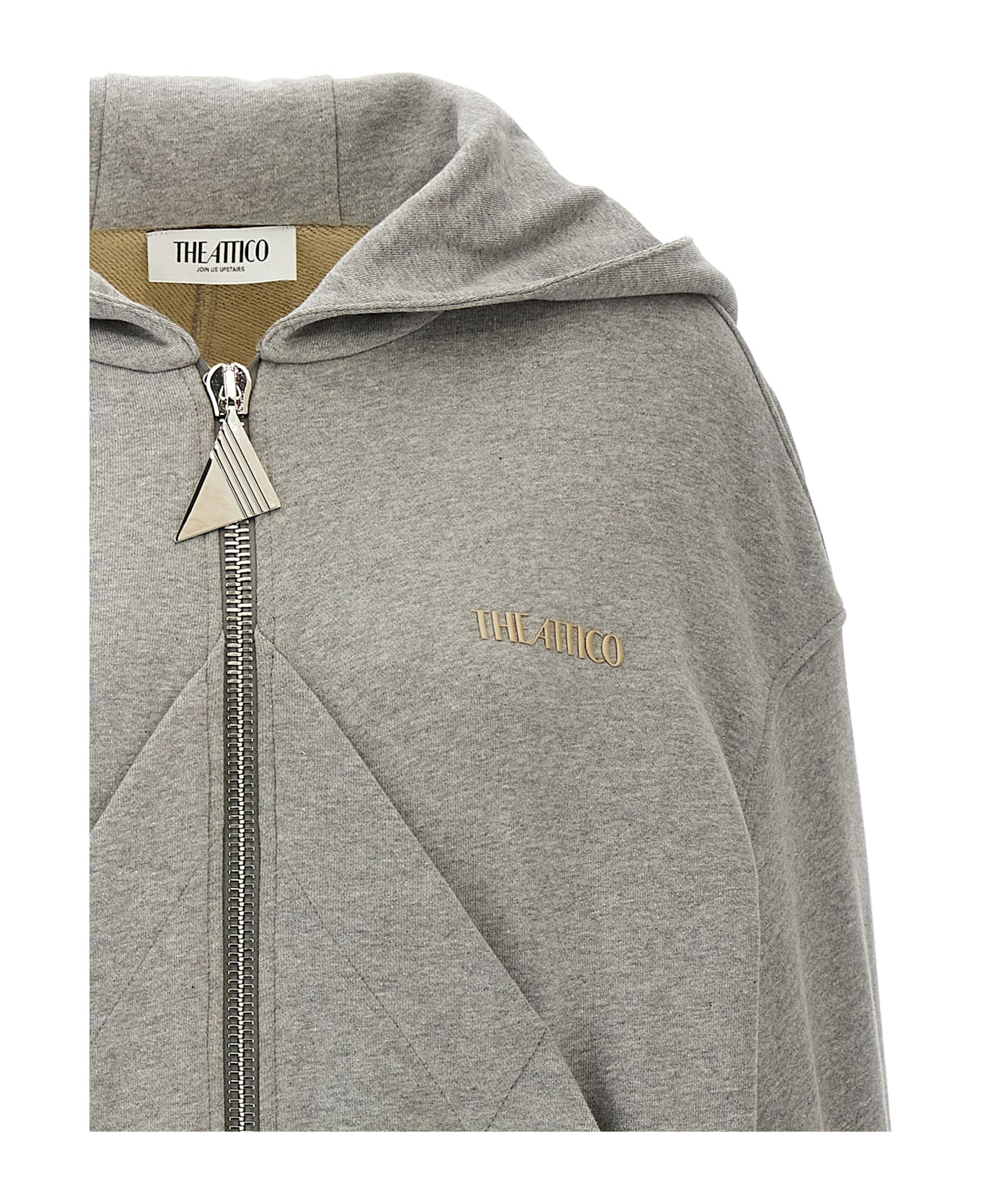 The Attico Logo Hoodie - Gray