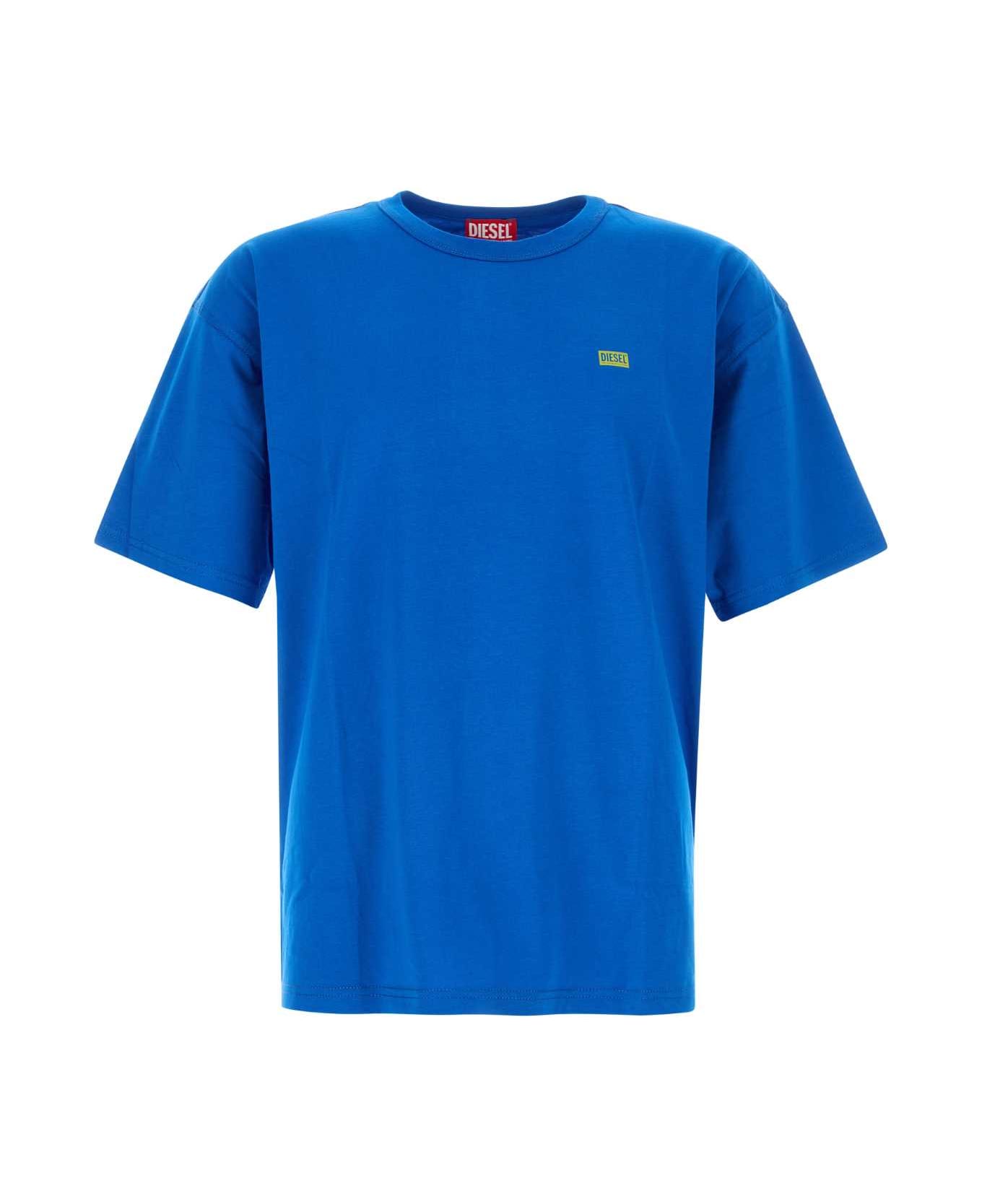 Diesel Blue Cotton T-boxt-r30 T-shirt - 89R