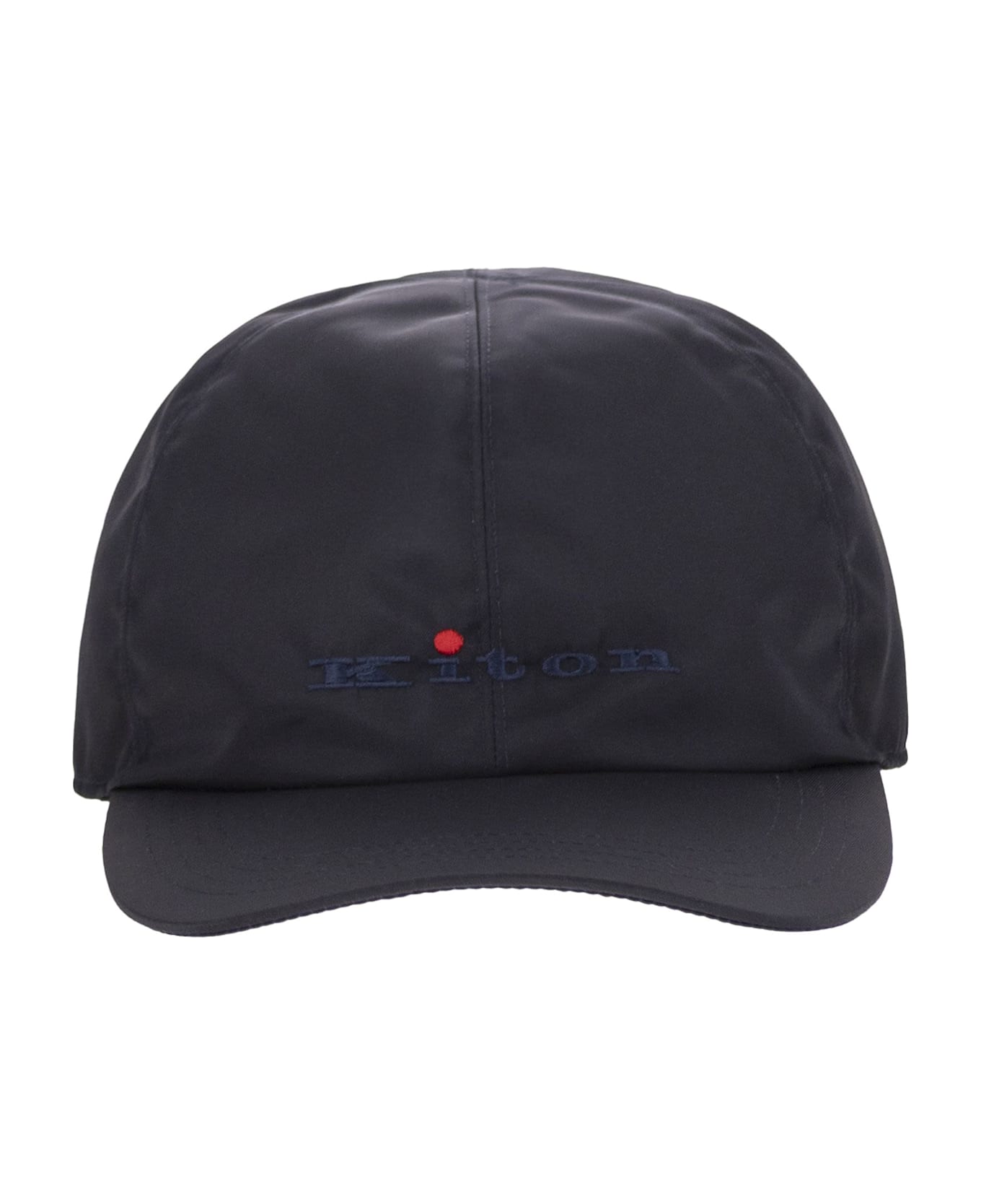 Kiton Baseball Cap With Logo - Blue