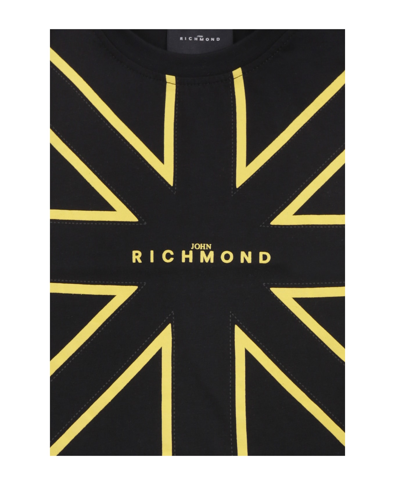 Richmond Black T-shirt For Baby Boy With Logo - Black