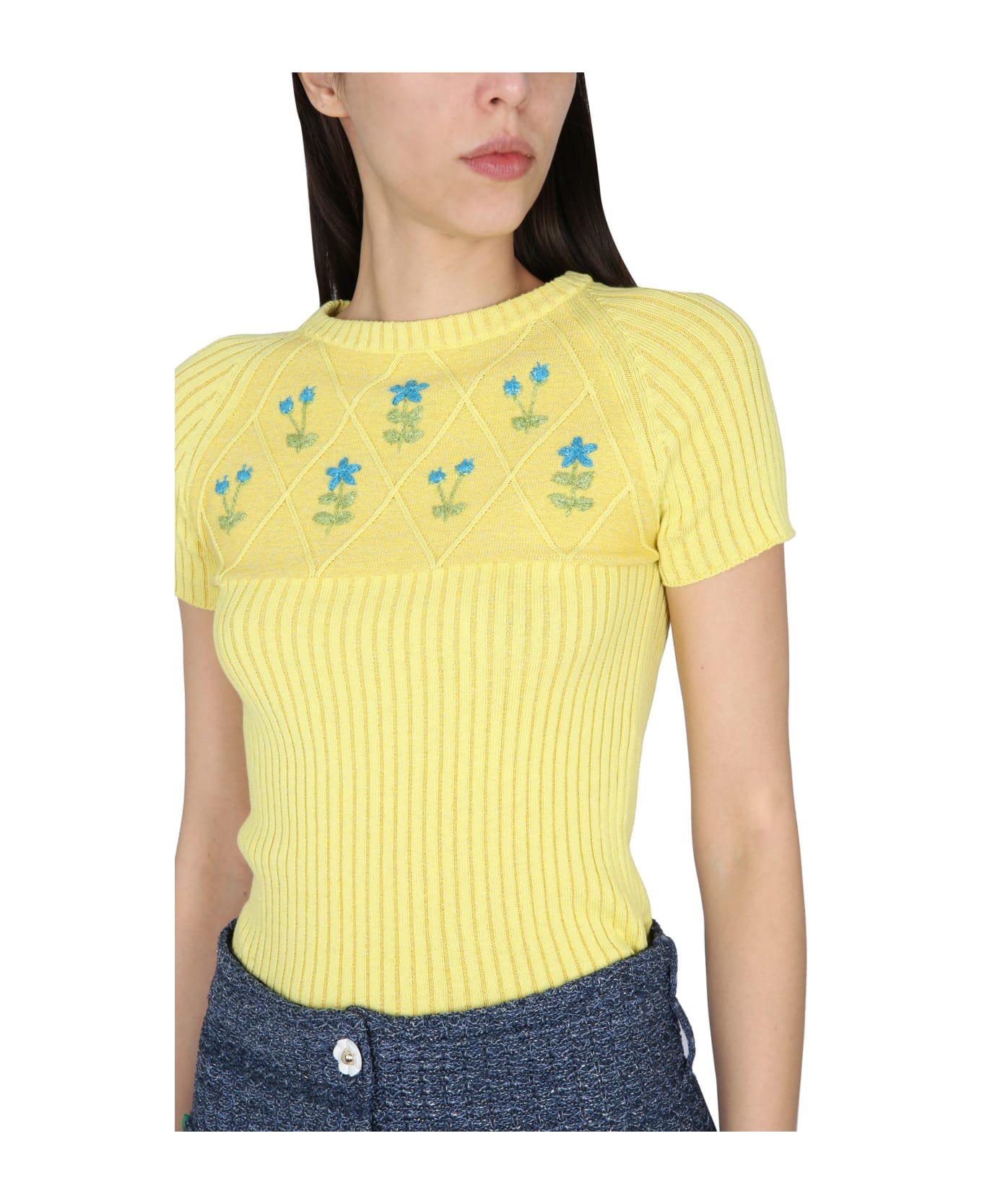 Cormio Jersey With Embroidery - YELLOW