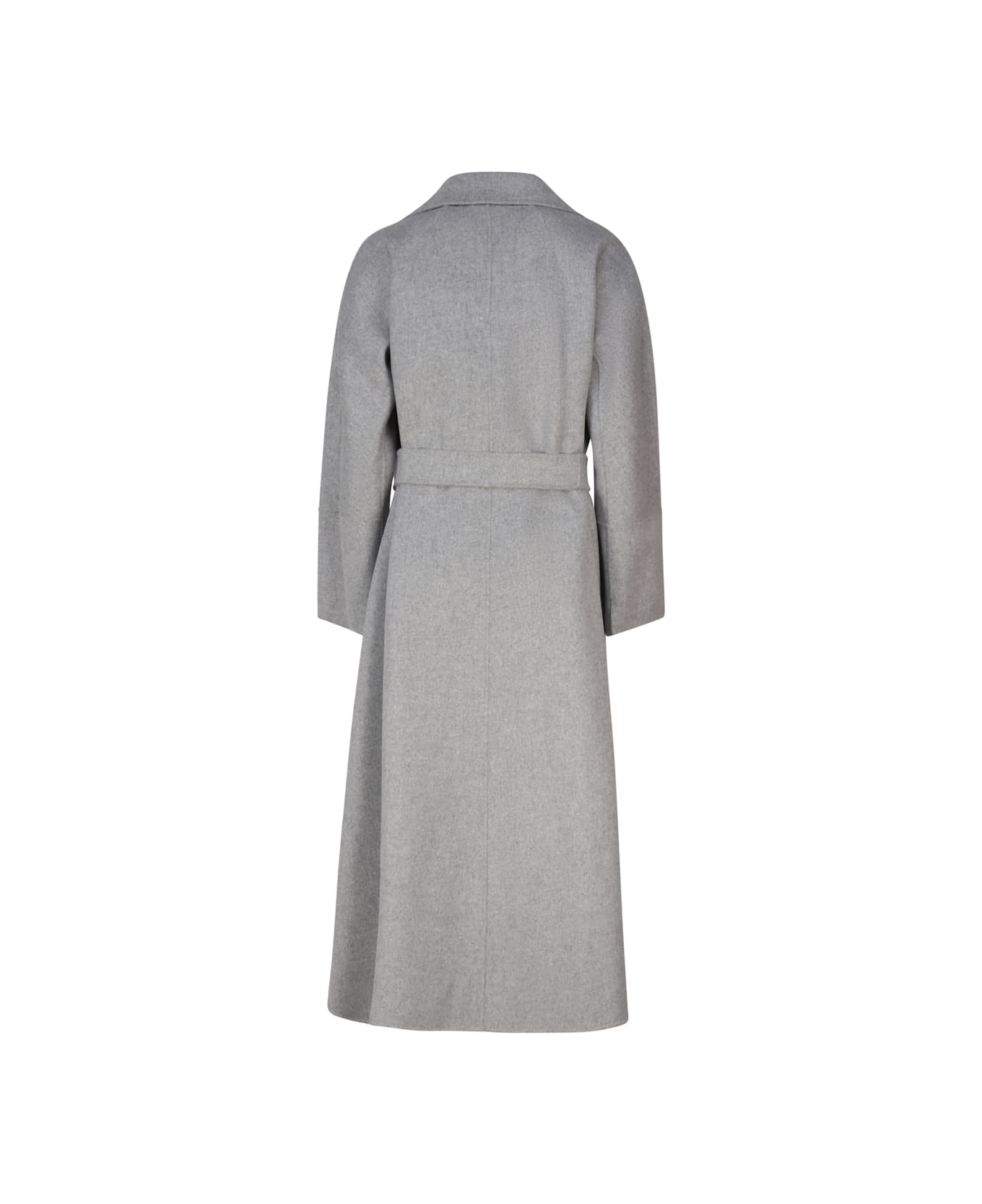 'S Max Mara Wool Robe Coat - GREY