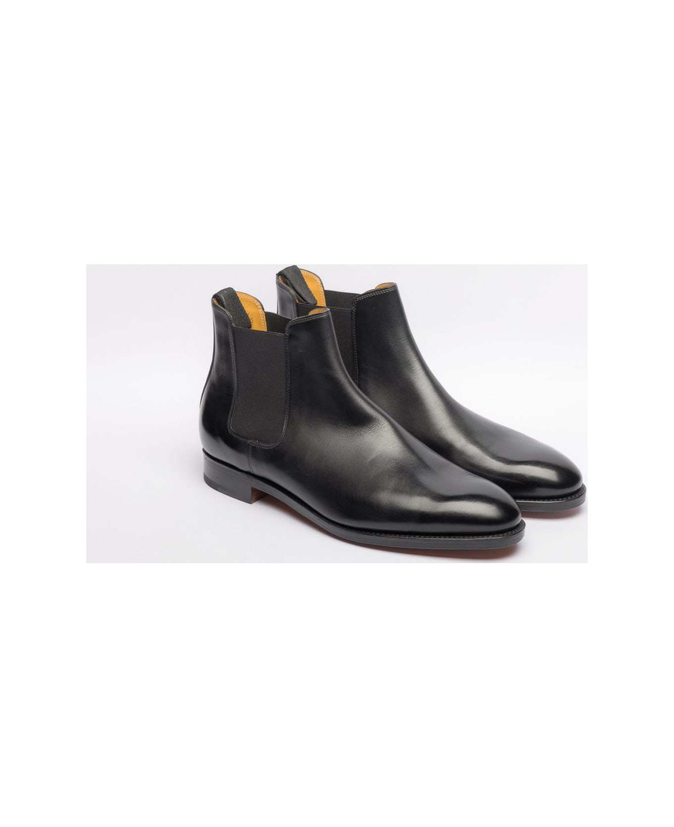 John Lobb Lawry Black Calf Chelsea Boot