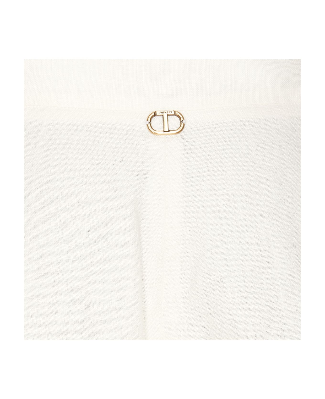 TwinSet Shorts - WHITE/PINK ショートパンツ