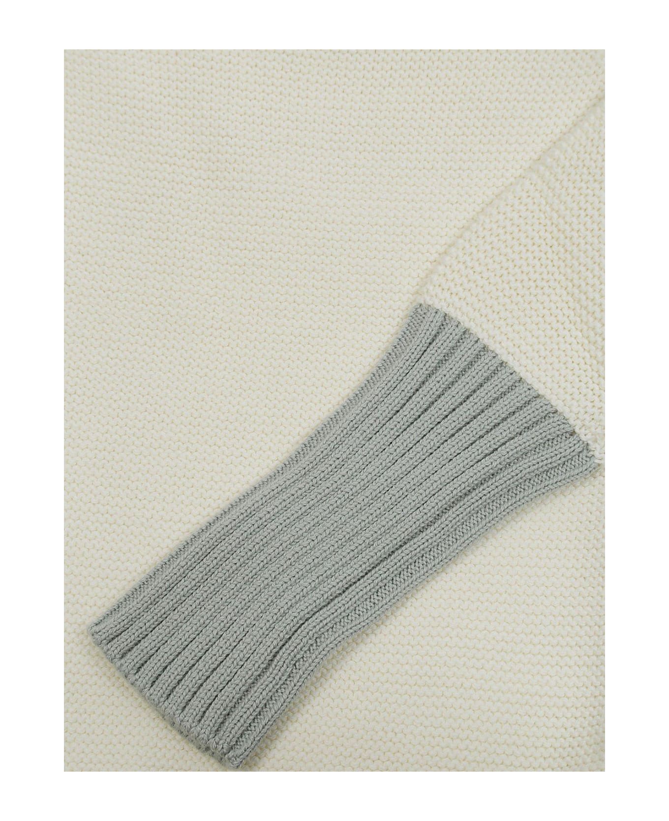 Il Gufo Crewneck Long-sleeved Jumper - Latte/acqua ニットウェア＆スウェットシャツ