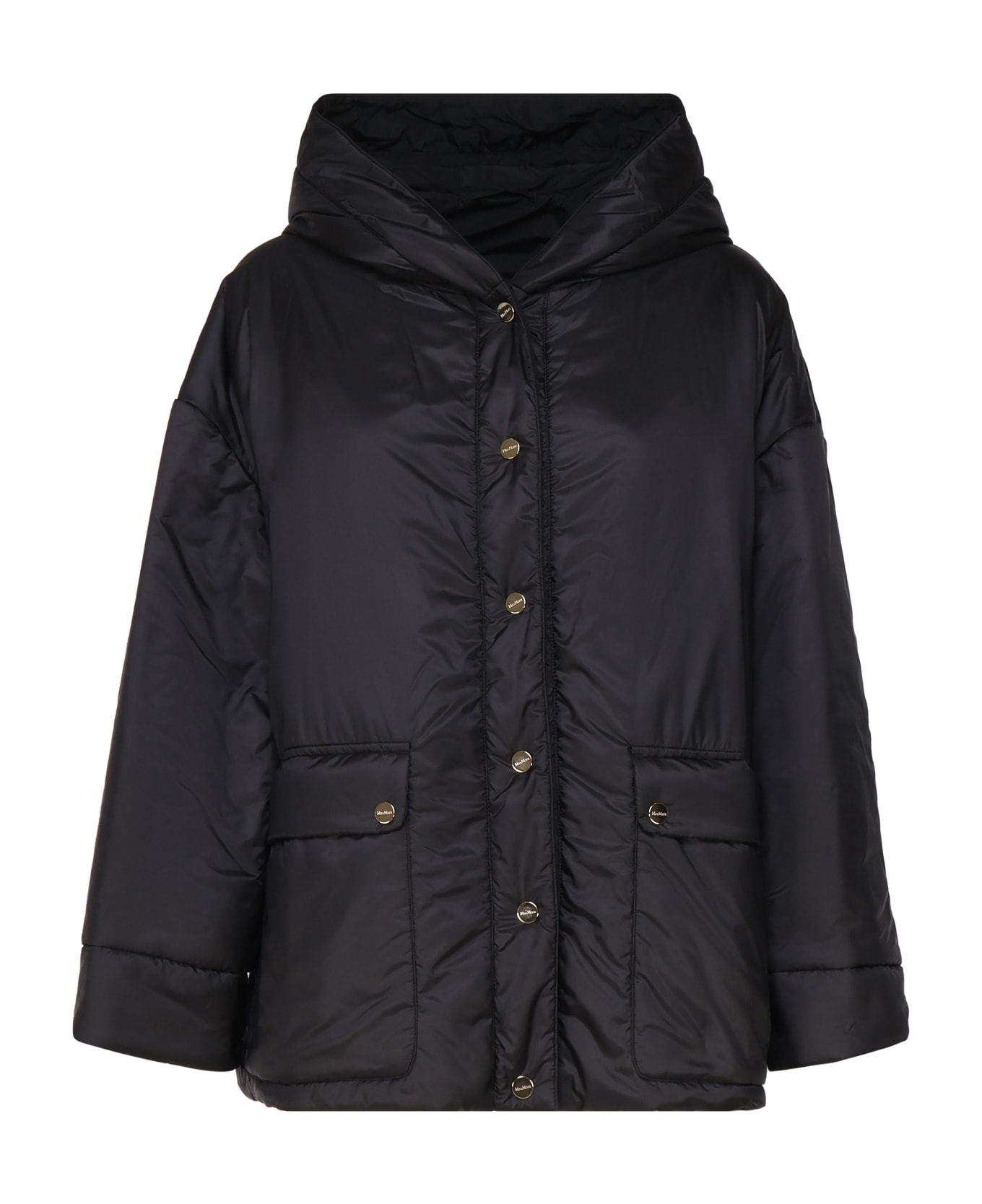 Max Mara The Cube Greenmo Padded Jacket In Nylon - Black