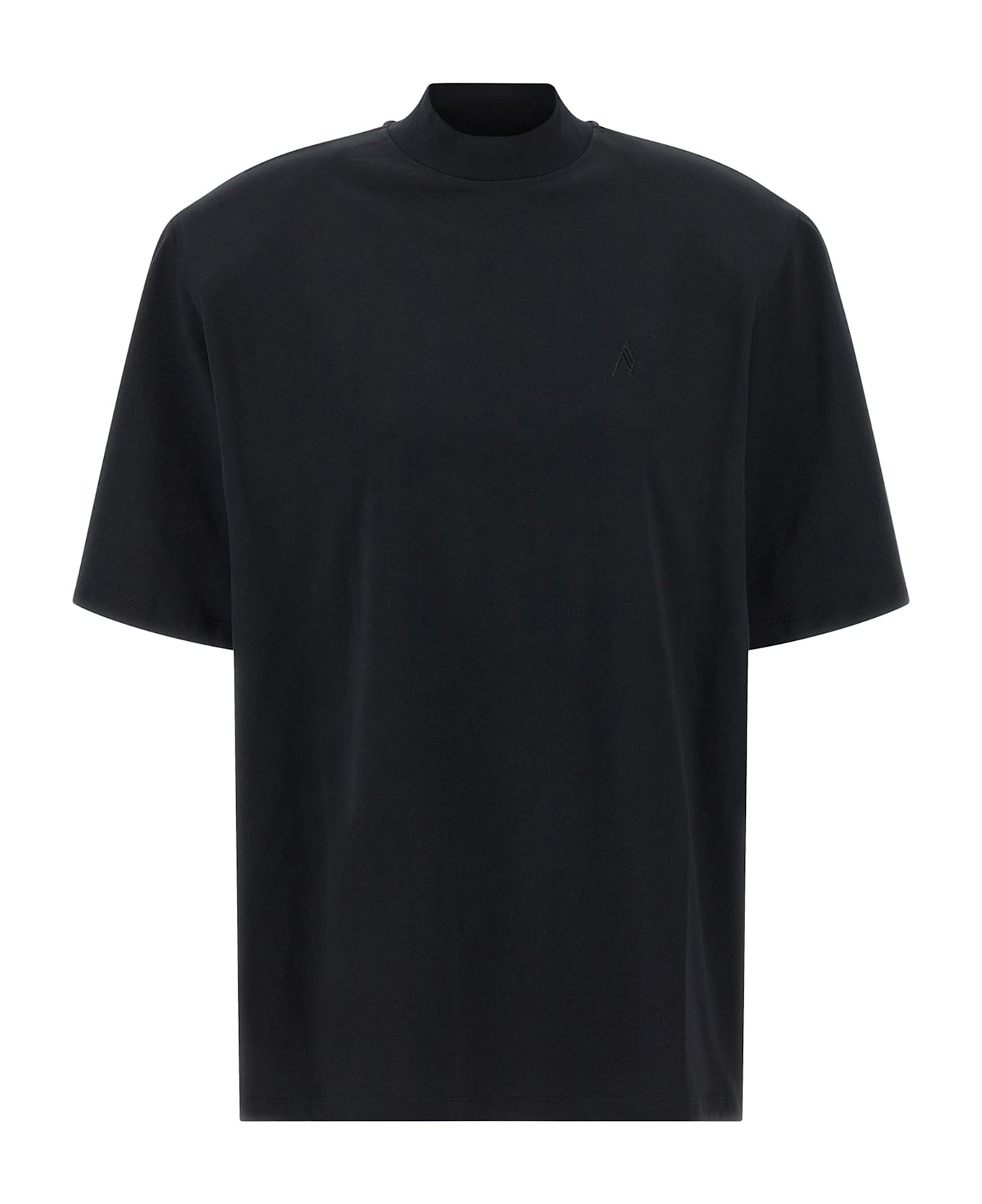 The Attico Maxi Shoulder Strap T-shirt - Black  