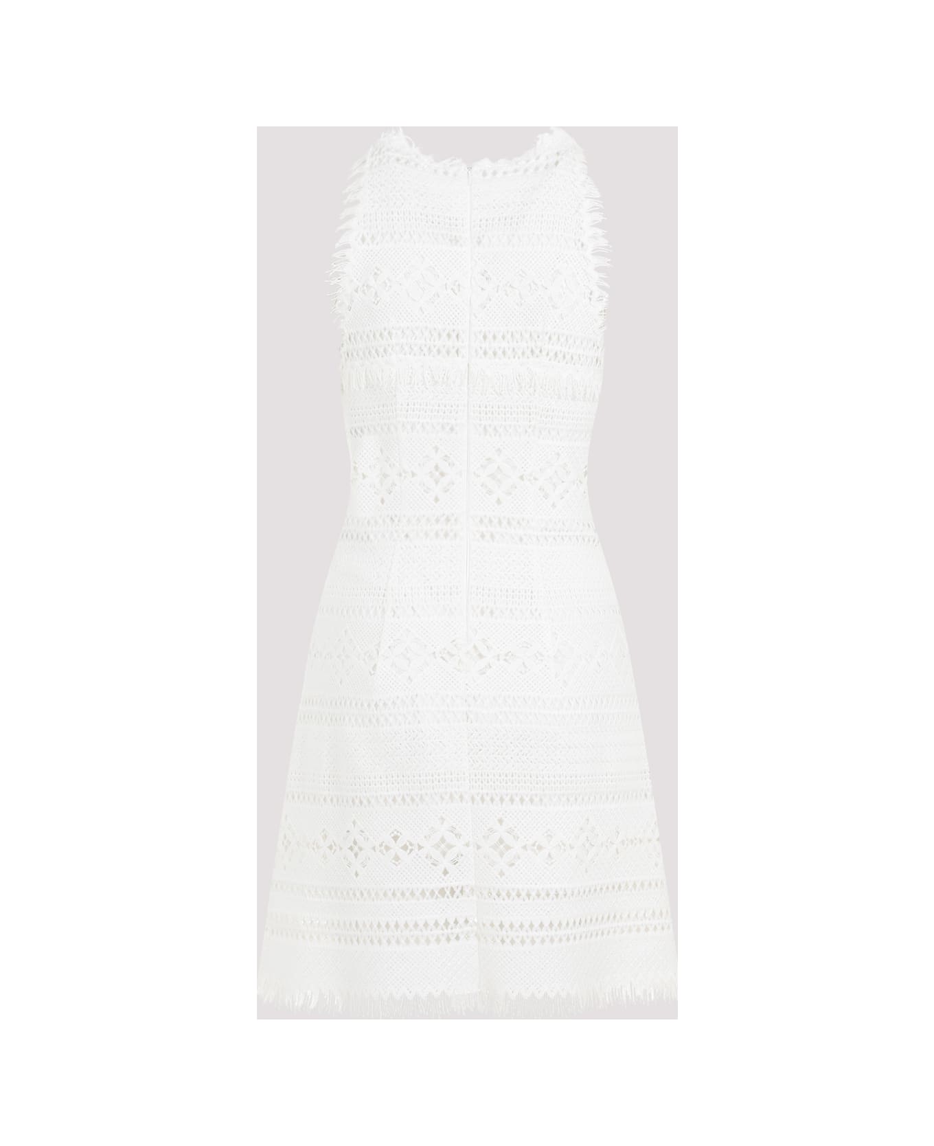 Ermanno Scervino Polyester Dress - Blanc De Bl ワンピース＆ドレス