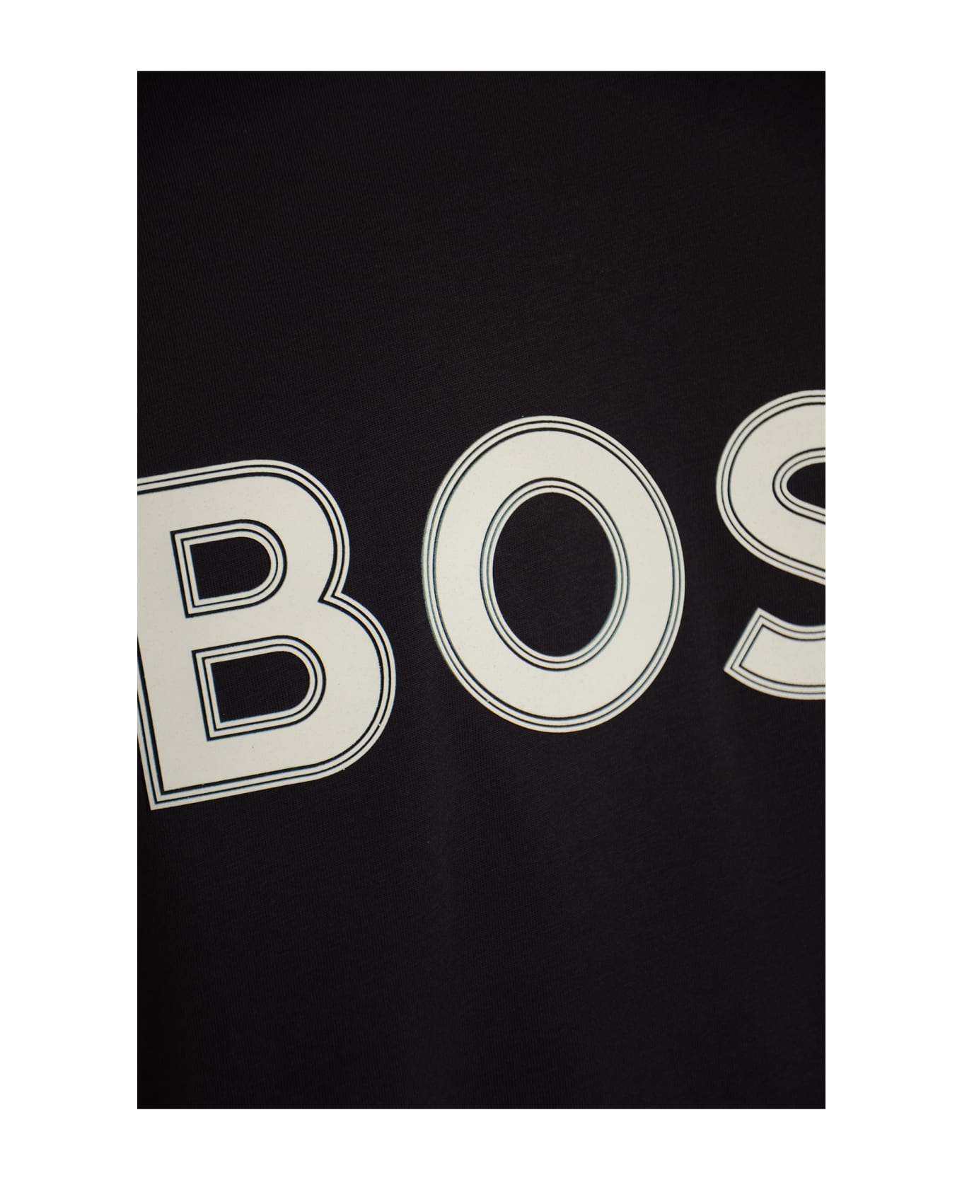 Hugo Boss Cotton Crew-neck T-shirt - Dark Blue
