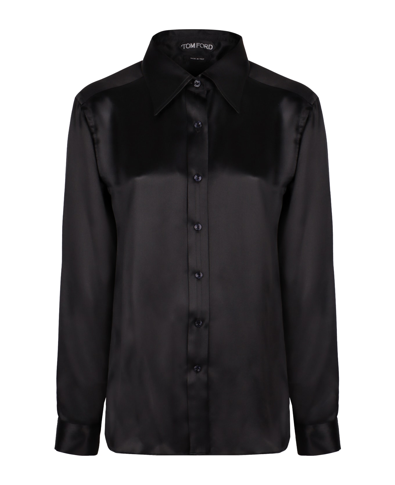 Tom Ford Satin Shirt - BLACK