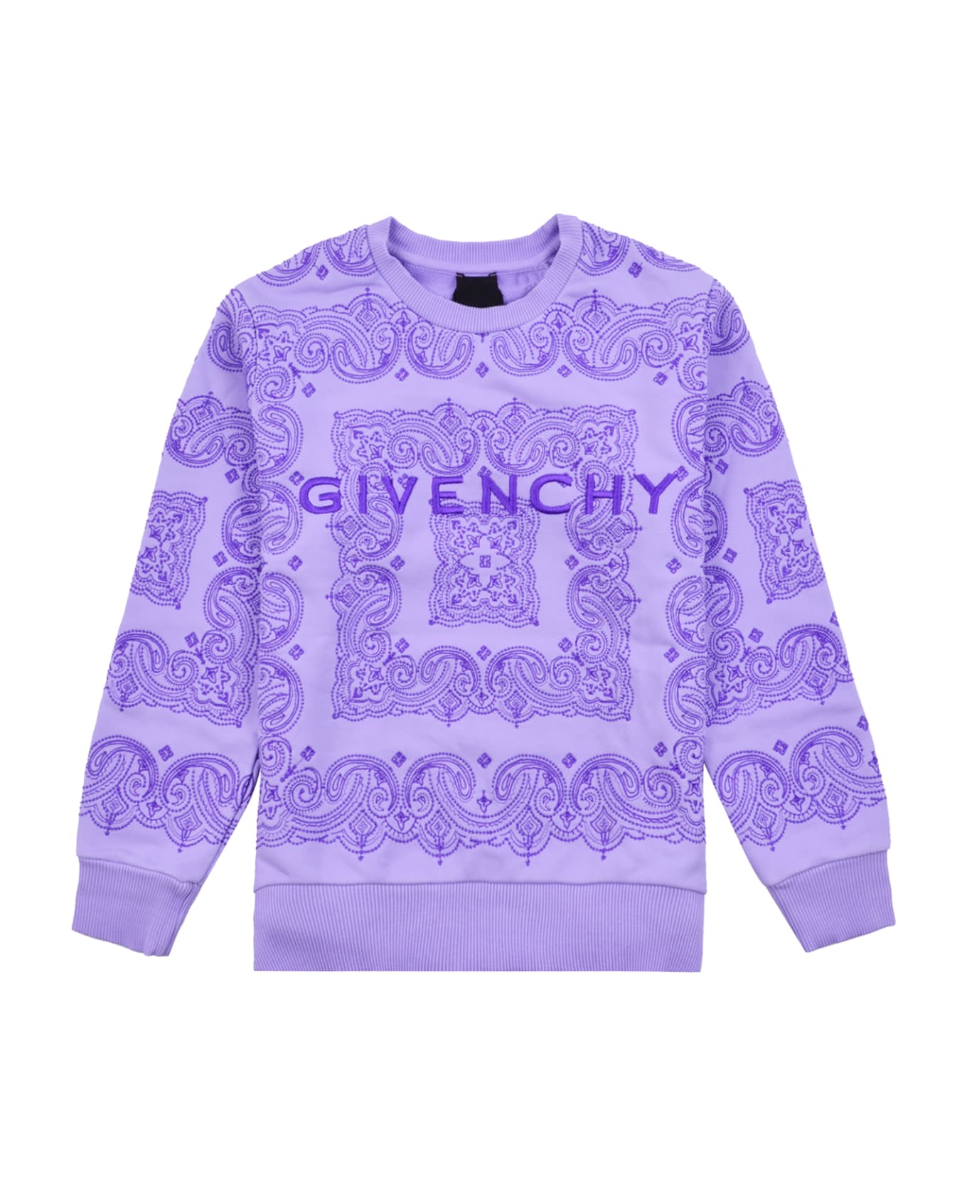 Givenchy Sweatshirt With Bandana Embroidery - Violet