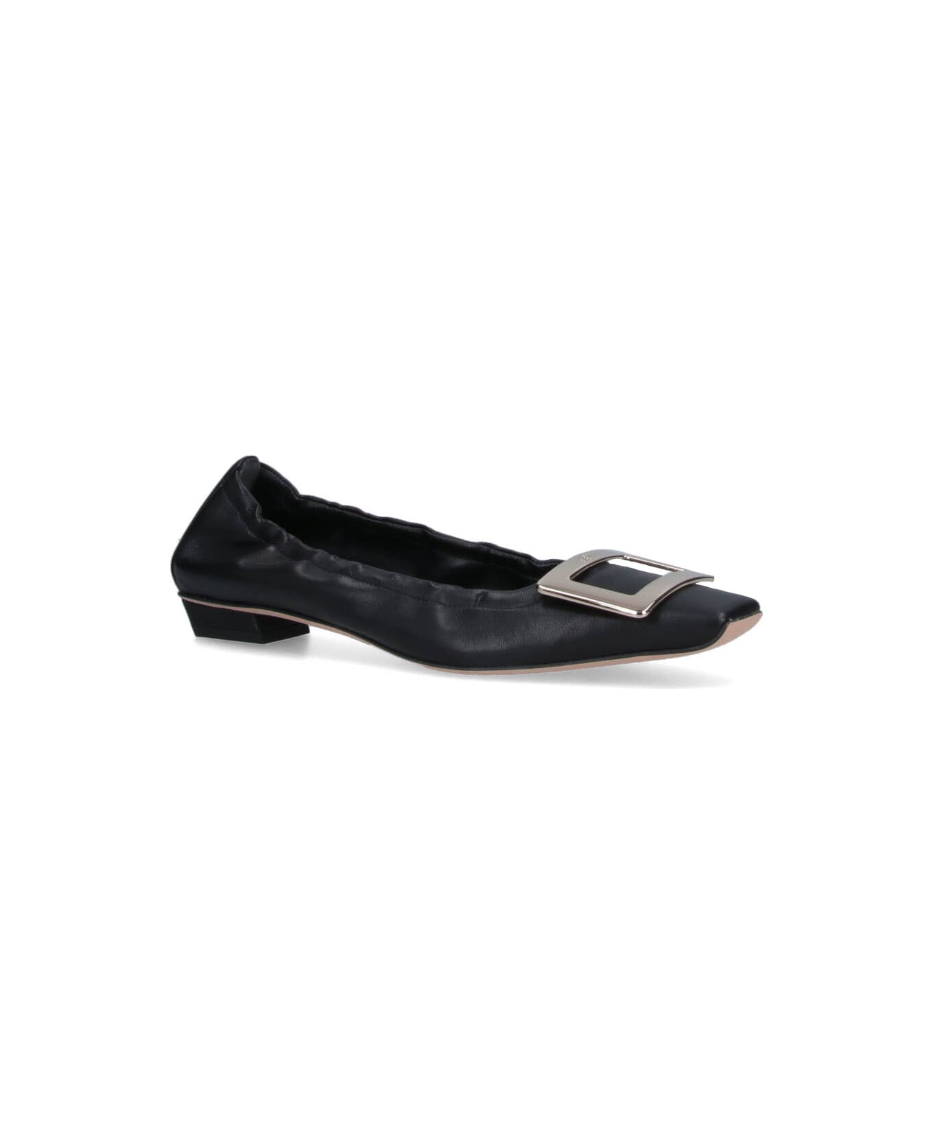 Roger Vivier "belle Vivier" Ballet Flats - Black  