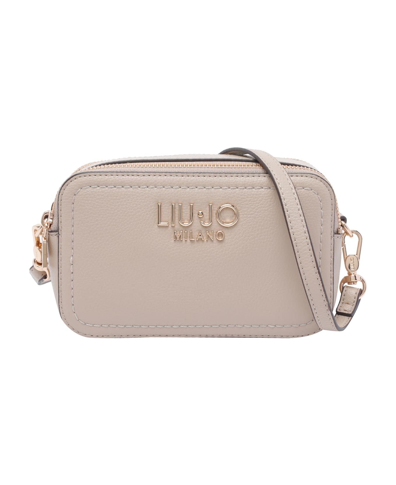 Liu-Jo Logo Crossbody Bag - Beige