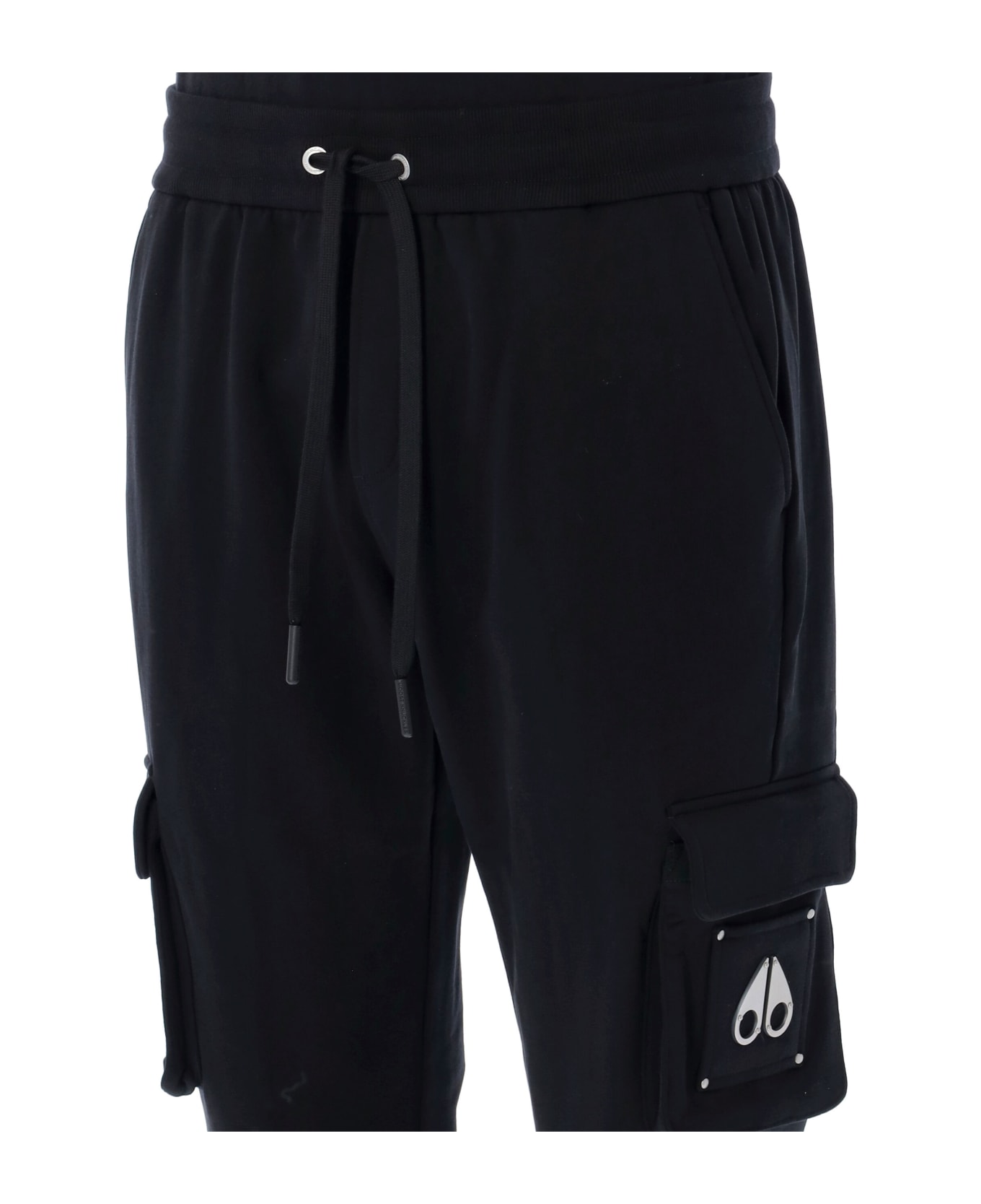 Moose Knuckles Hartsfield Cargo Jogging Pants - BLACK