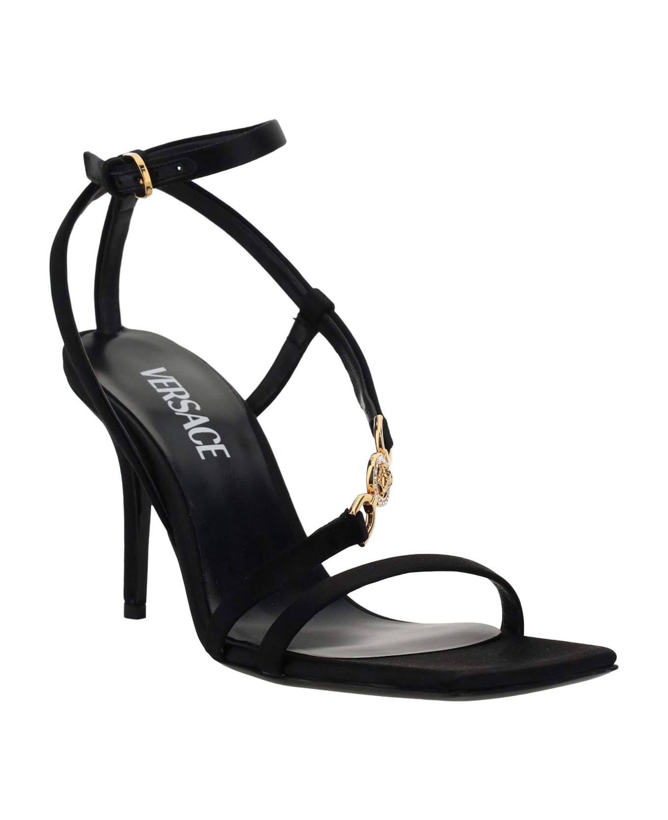 Versace Sandals - Black-versace Gold