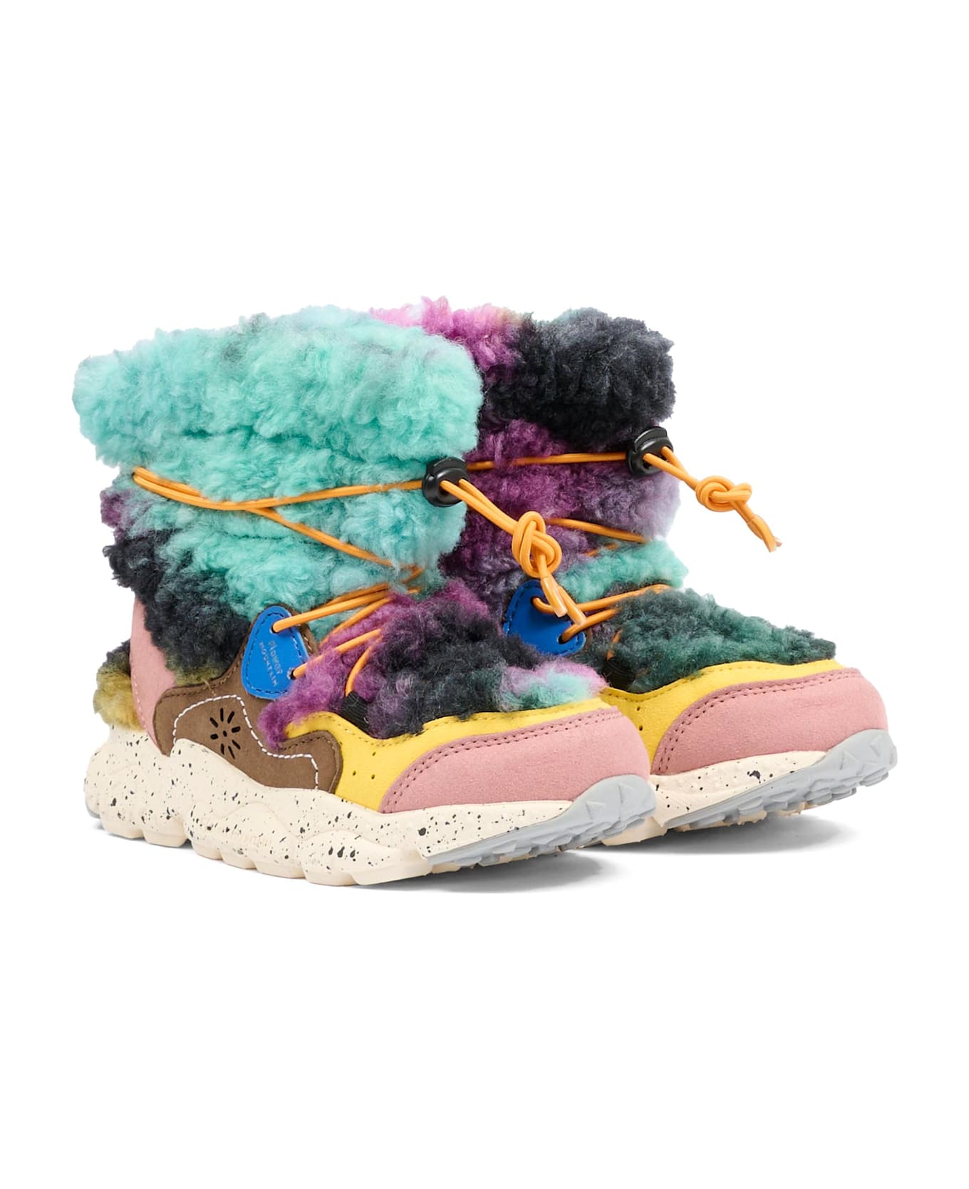Flower Mountain Multicolor Ankle Boots For Kids - Multicolor