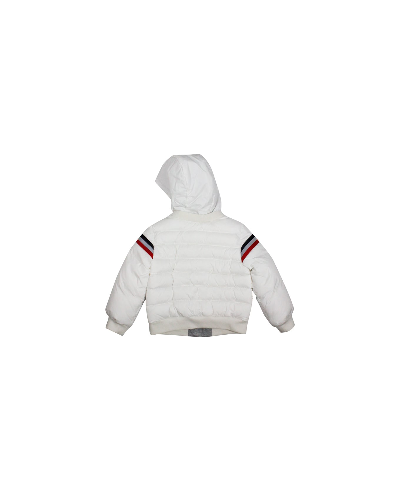 Moncler Perd Down Jacket With Hood - White