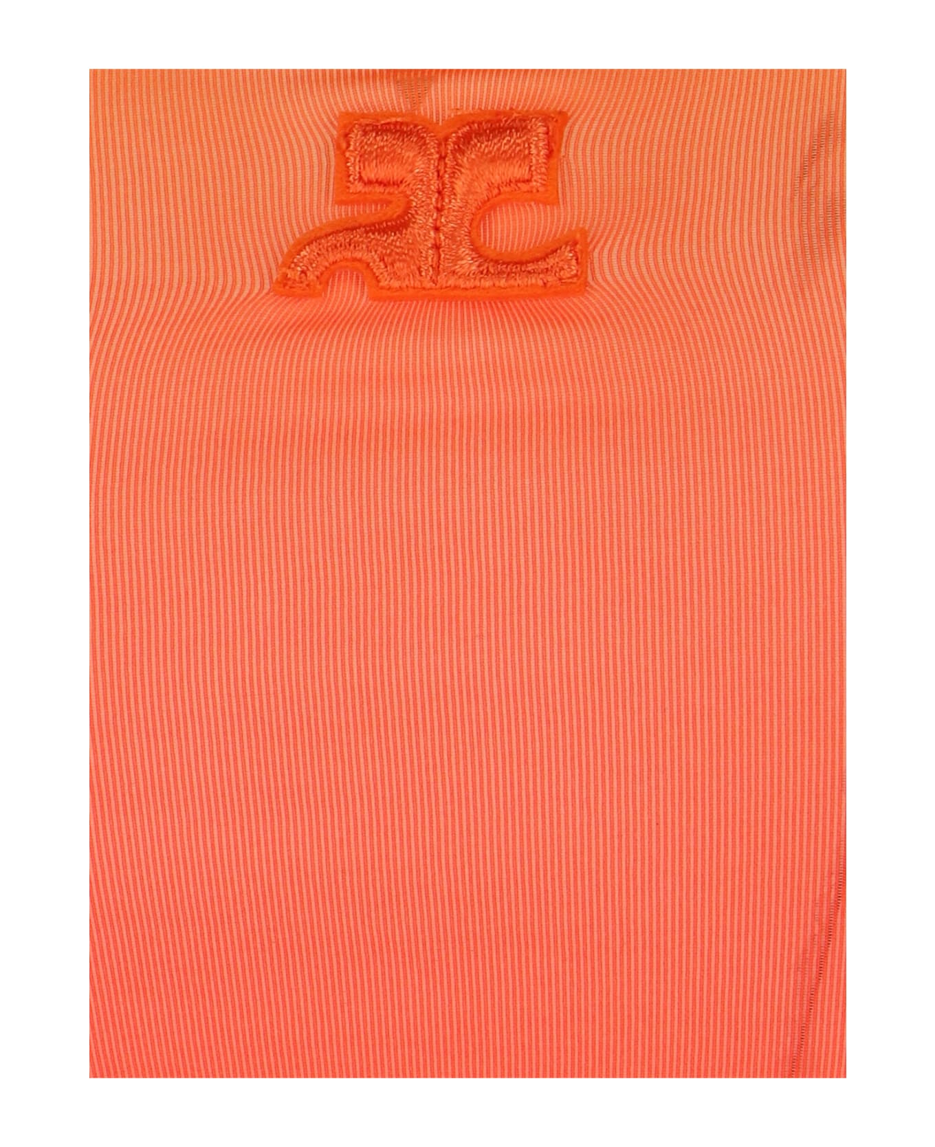 Courrèges 'second Skin Lingerie' Top - Orange