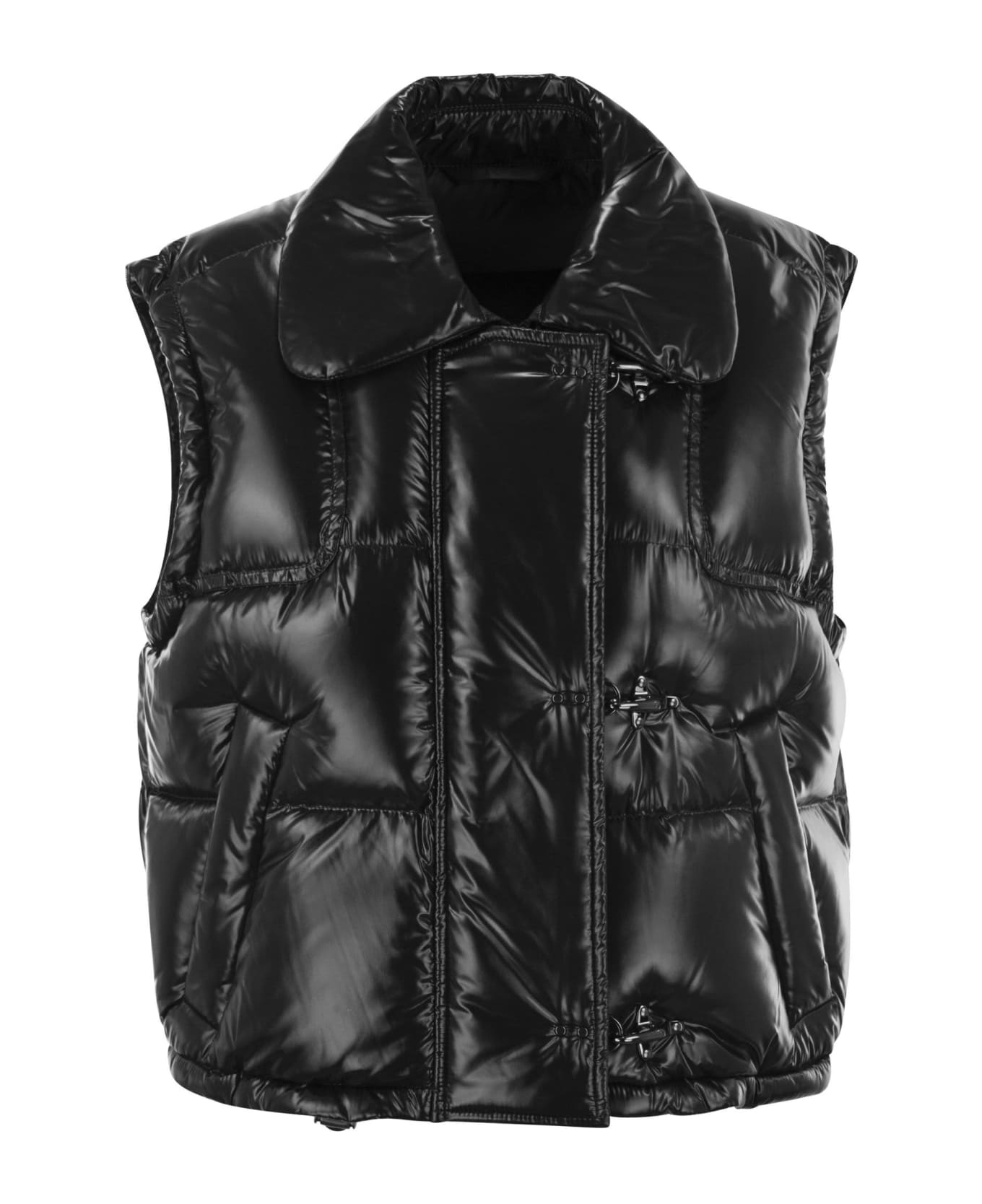 Fay 3-hook Down Waistcoat - Black