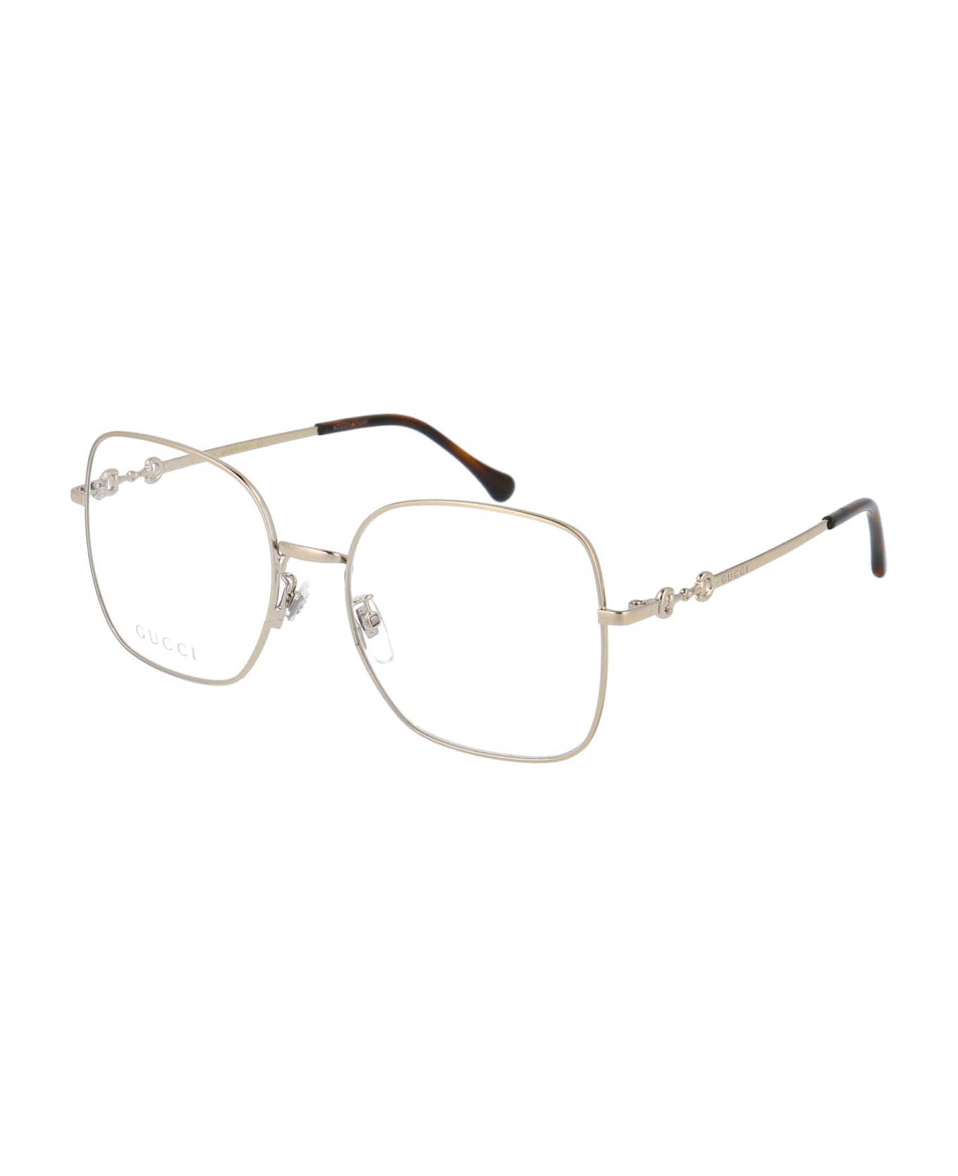 Gucci Eyewear Gg0883oa Glasses - 003 GOLD GOLD TRANSPARENT