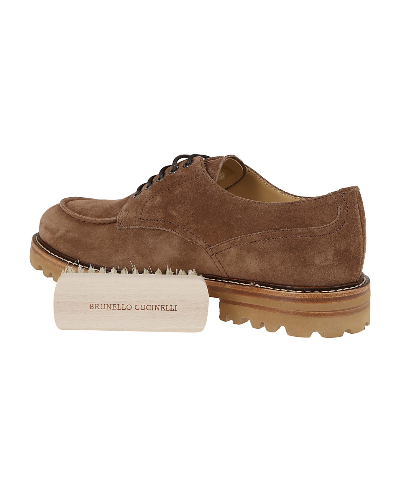 Brunello Cucinelli Laced Shoes - Marrone ローファー＆デッキシューズ
