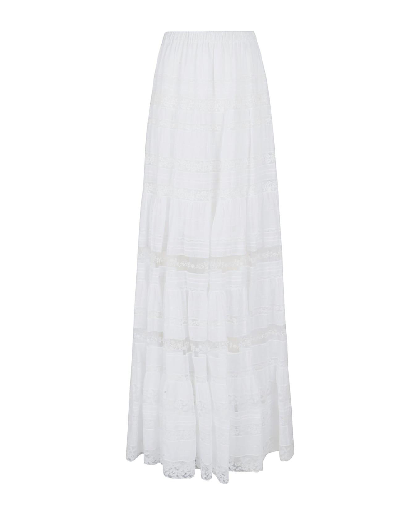 Ermanno Scervino Long Skirt - Bright White