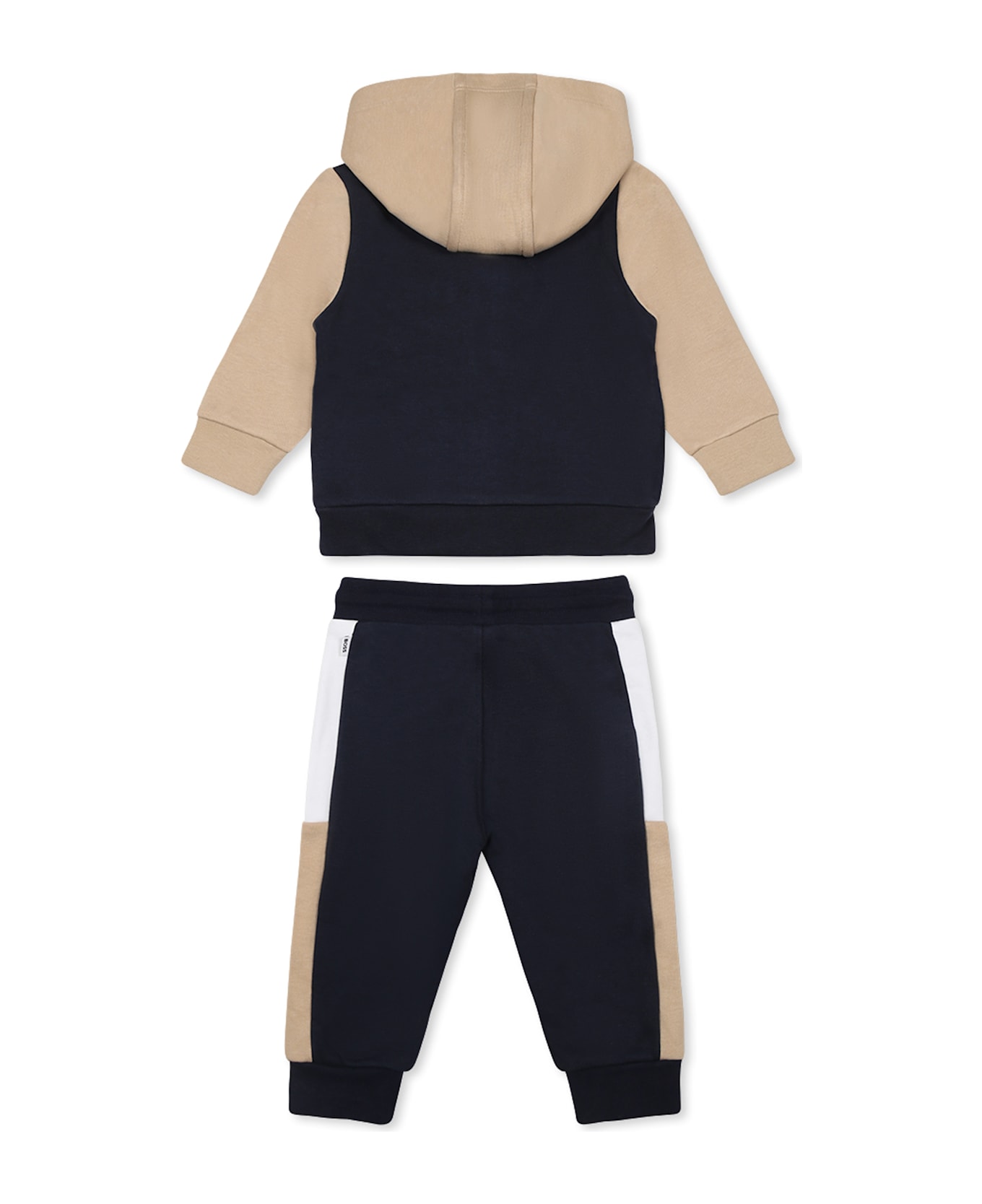 Hugo Boss Blue Suit For Baby Boy With Logo - Blue