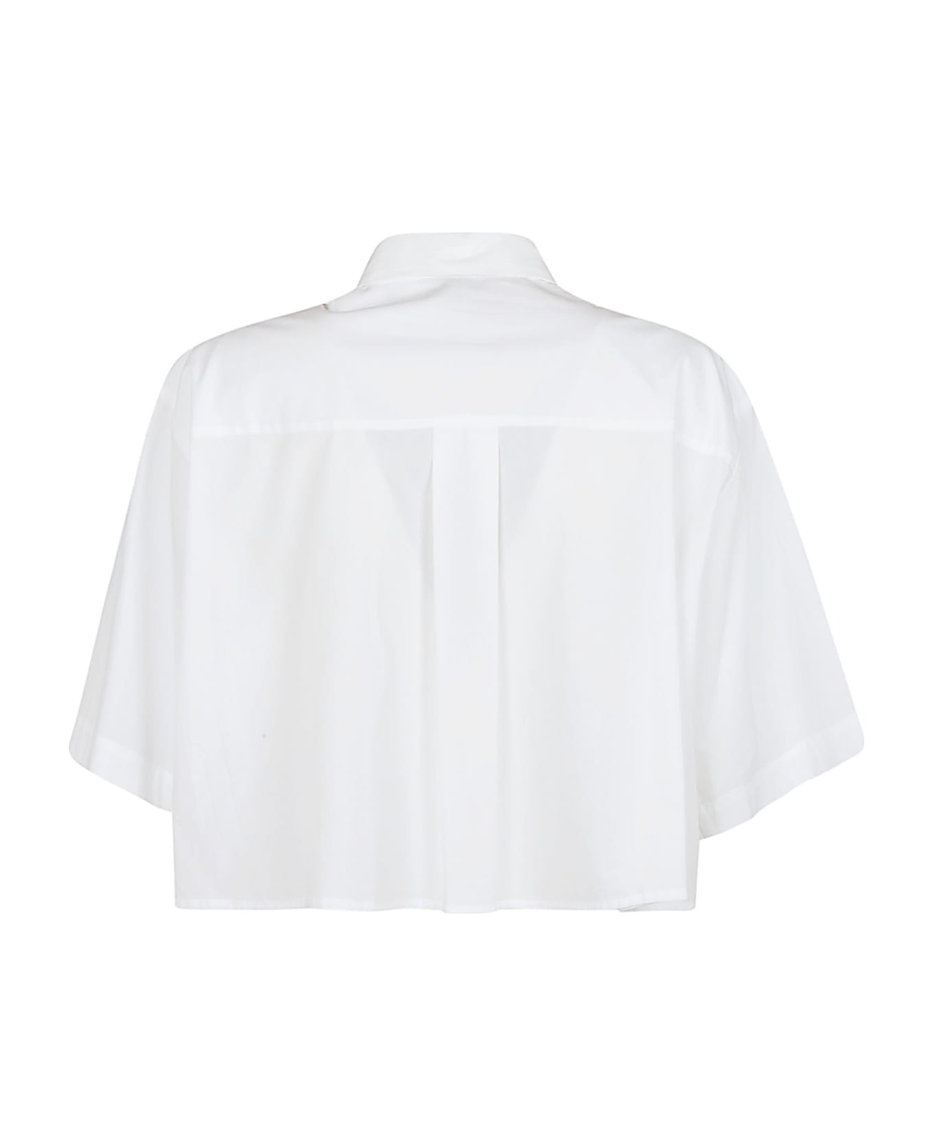 Forte_Forte Embellished Cropped Shirt - Pure シャツ