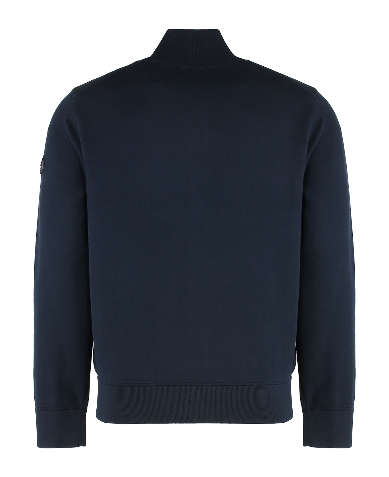 Hugo Boss Cardigan With Padded Front Panel - blue