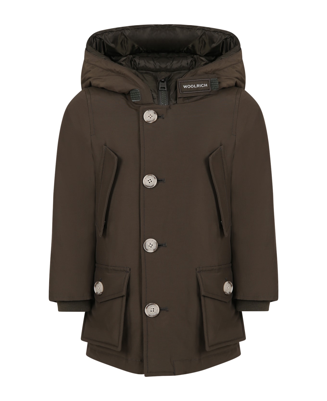 Woolrich Green Arctic Parka For Boy - Green