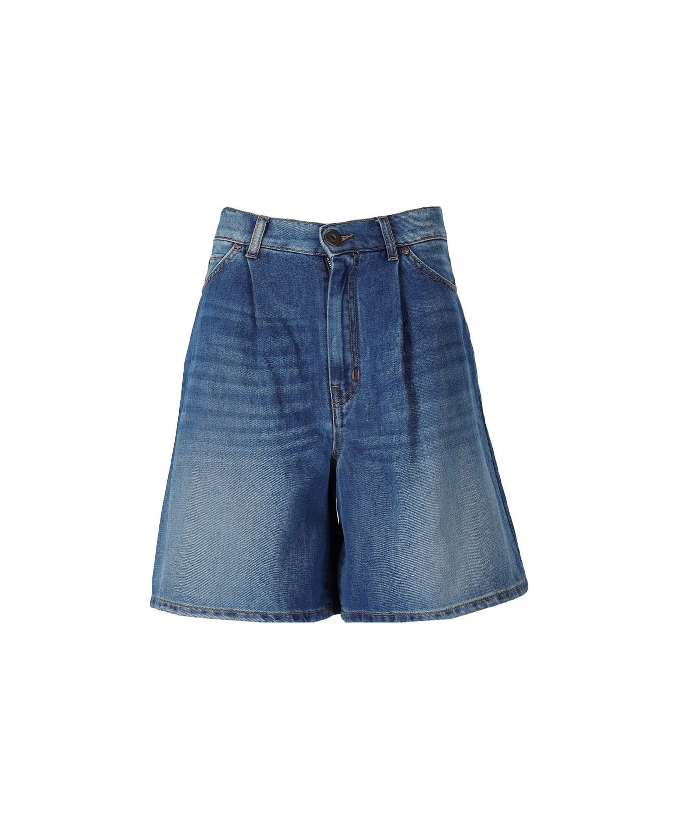 Weekend Max Mara Max Mara Weekend Baiardo Denim Bermuda Shorts - Blu