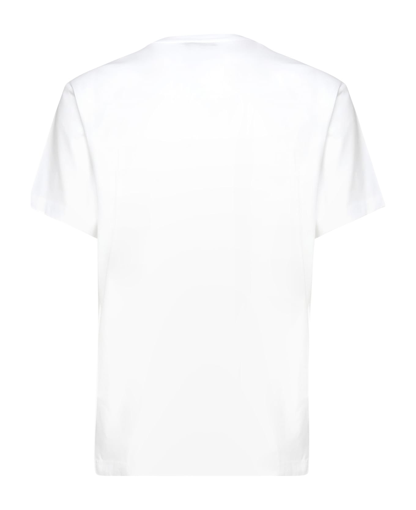 Fay T-shirt With Embroidered Logo - White