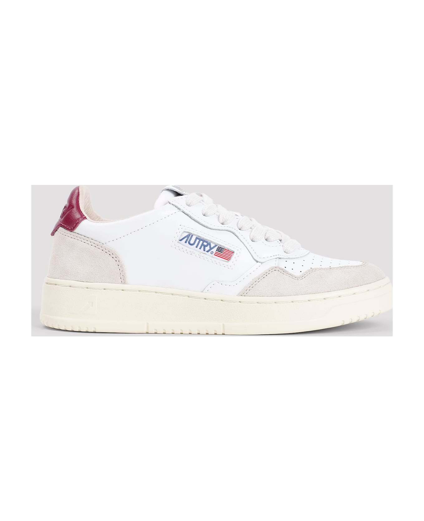 Autry Medalist Suede Sneakers - Wht Rspb Rad